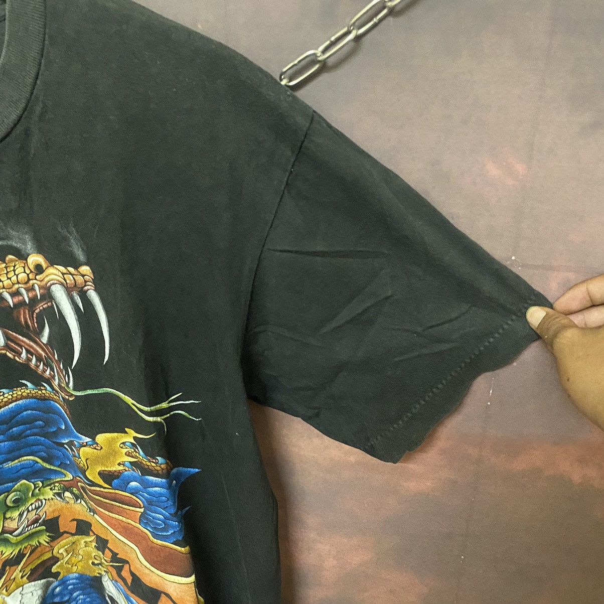 Japanese Brand × Vintage Vintage Japanese Sukajan Inspire Tattoo Tee Size US L / EU 52-54 / 3 - 6 Thumbnail