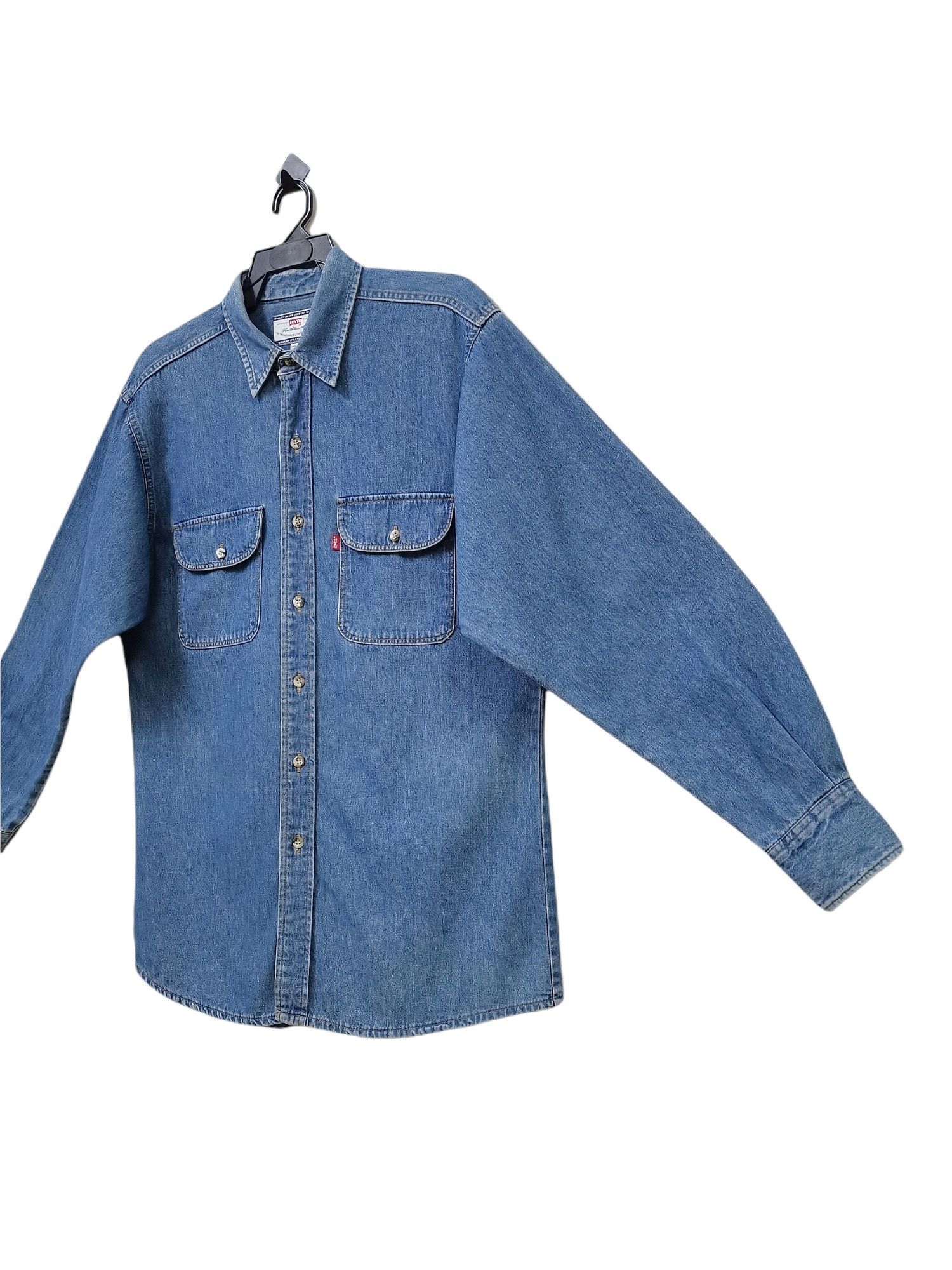 Levi's 💥LEVIS Made in USA 🇺🇸 Denim Button Up Long Sleeve Shirt Size US L / EU 52-54 / 3 - 1 Thumbnail