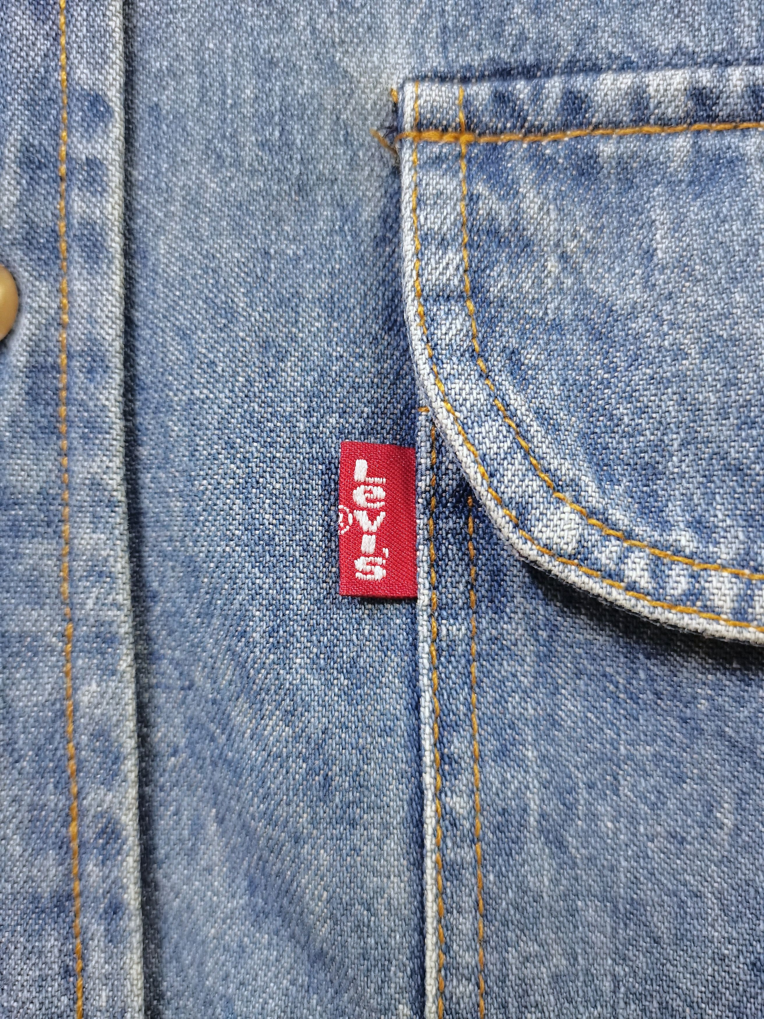 Levi's 💥LEVIS Made in USA 🇺🇸 Denim Button Up Long Sleeve Shirt Size US L / EU 52-54 / 3 - 10 Thumbnail