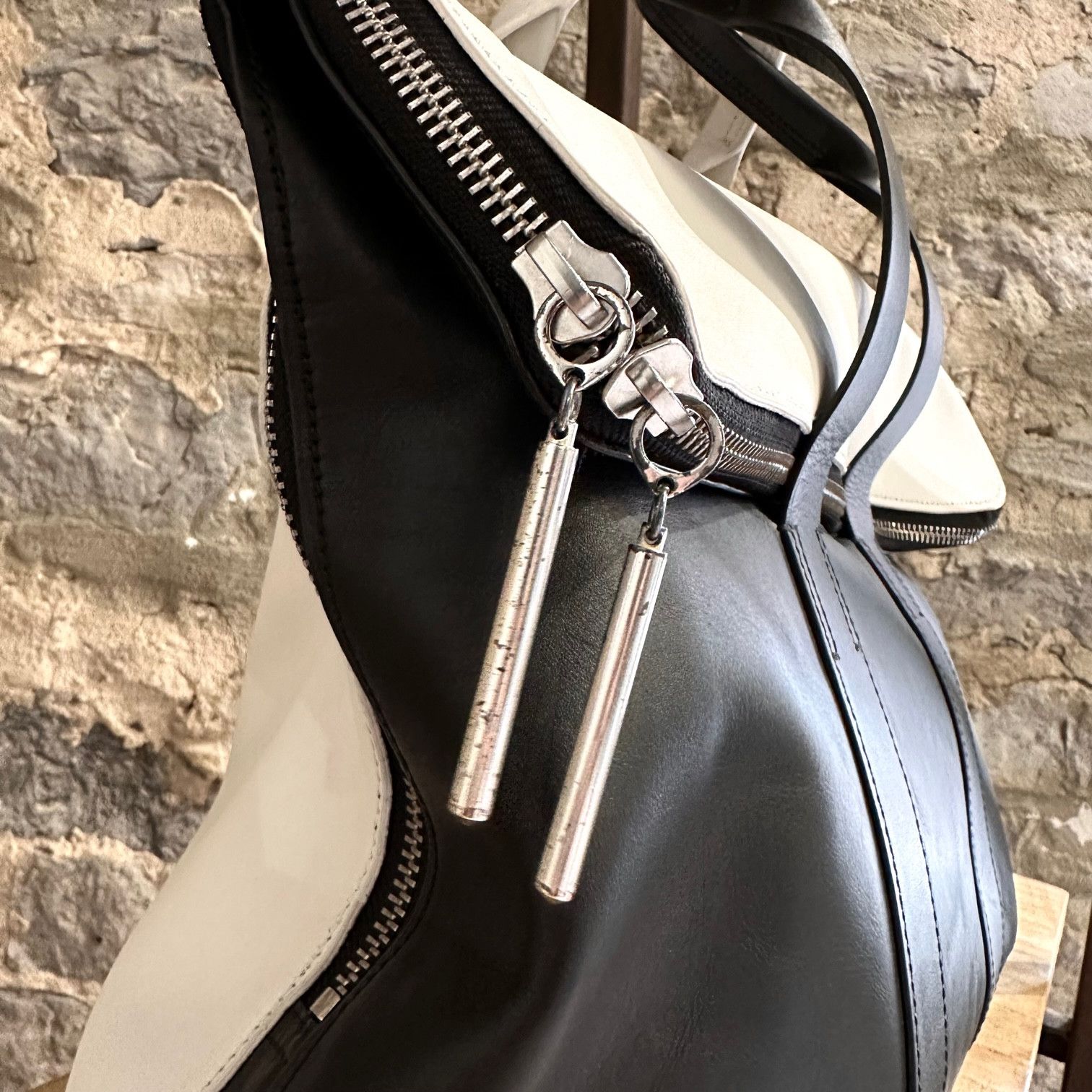 3.1 Phillip Lim 3.1 Phillip Lim Black White Leather Combo 31h Tote Bag Size ONE SIZE - 2 Thumbnail