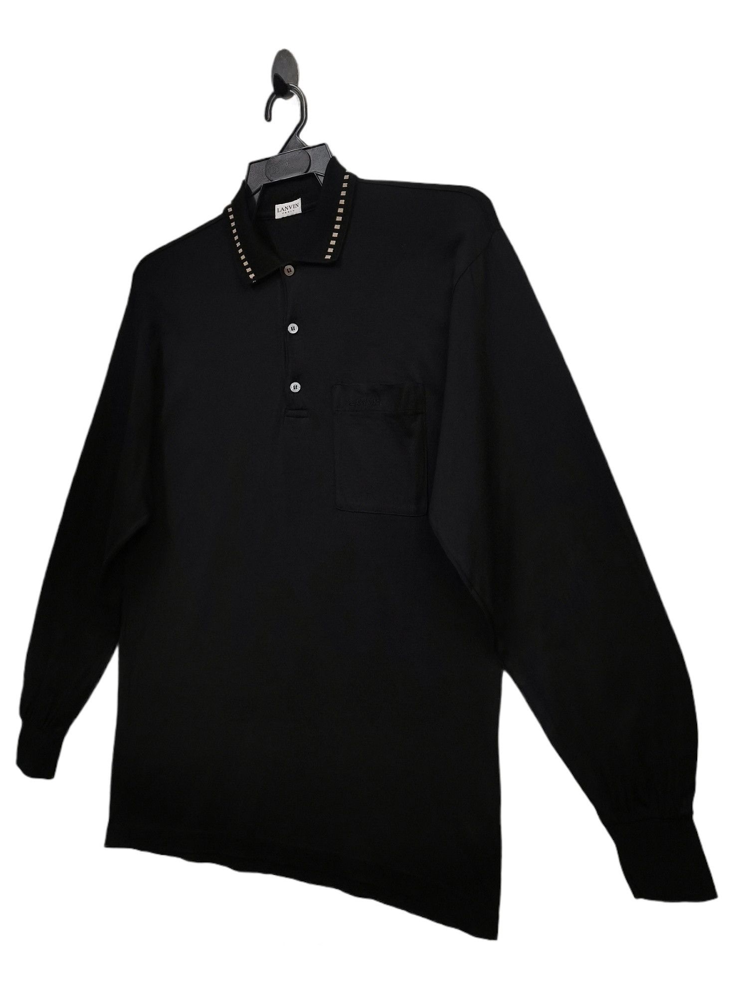 Lanvin 🔥🔥🔥LANVIN Made in Italy Half Button LS Collar Shirts Size US L / EU 52-54 / 3 - 6 Thumbnail
