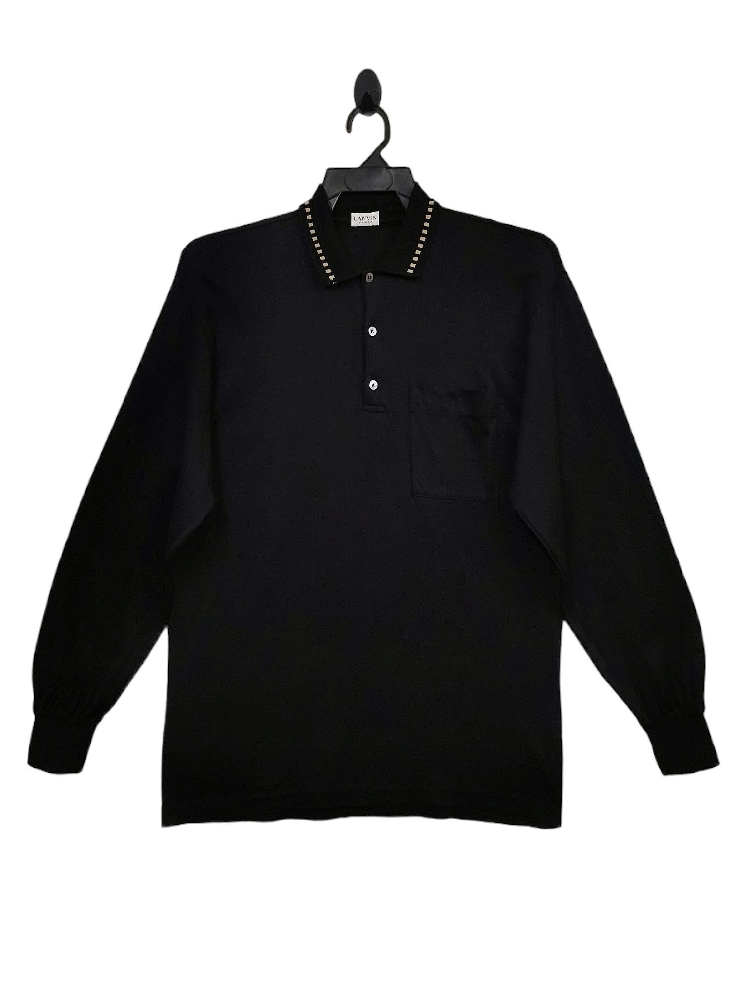 Lanvin 🔥🔥🔥LANVIN Made in Italy Half Button LS Collar Shirts Size US L / EU 52-54 / 3 - 2 Thumbnail