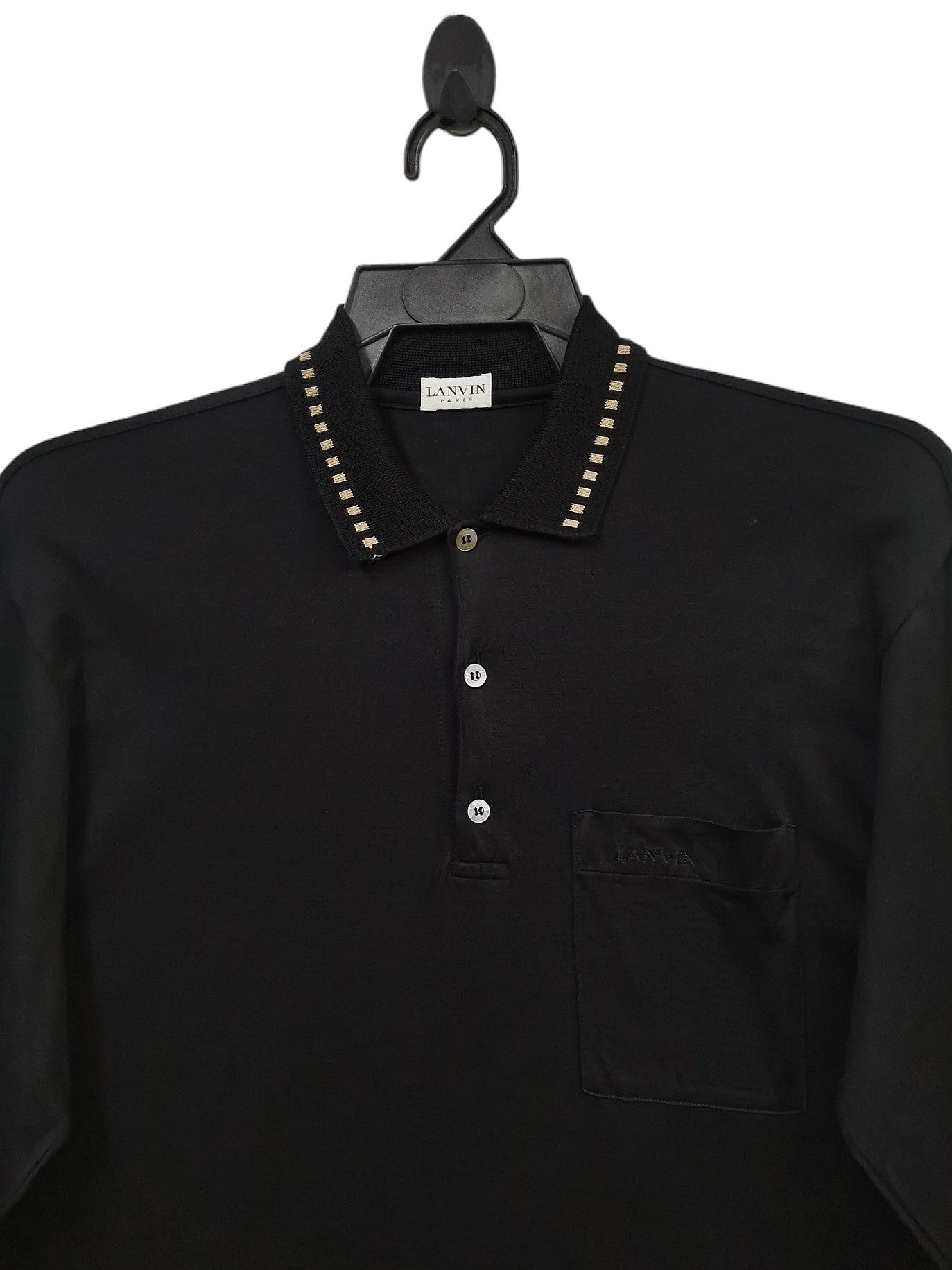 🔥🔥🔥LANVIN Made in Italy Half Button LS Collar Shirts