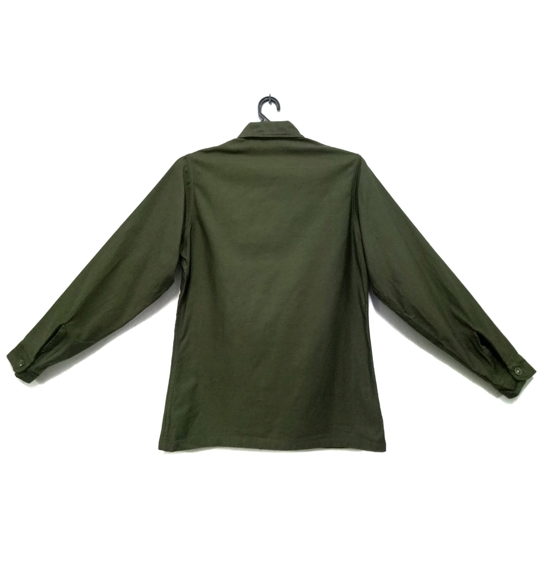 Vintage 🔥🔥🔥Vintage ARMY Button Up Shirt Olive Green Men's Rare Size US L / EU 52-54 / 3 - 2 Thumbnail