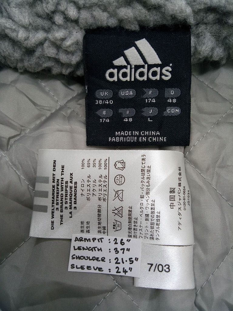 Adidas 🔥🔥🔥Adidas Spell Out Embroidery Logo Hoodies Long Jacket Size US L / EU 52-54 / 3 - 13 Thumbnail