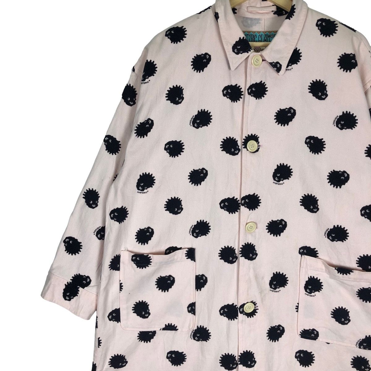 Hysteric Glamour 🔥Hysteric Glamour Heavy Cotton Overprint Long Jacket Size US L / EU 52-54 / 3 - 3 Thumbnail