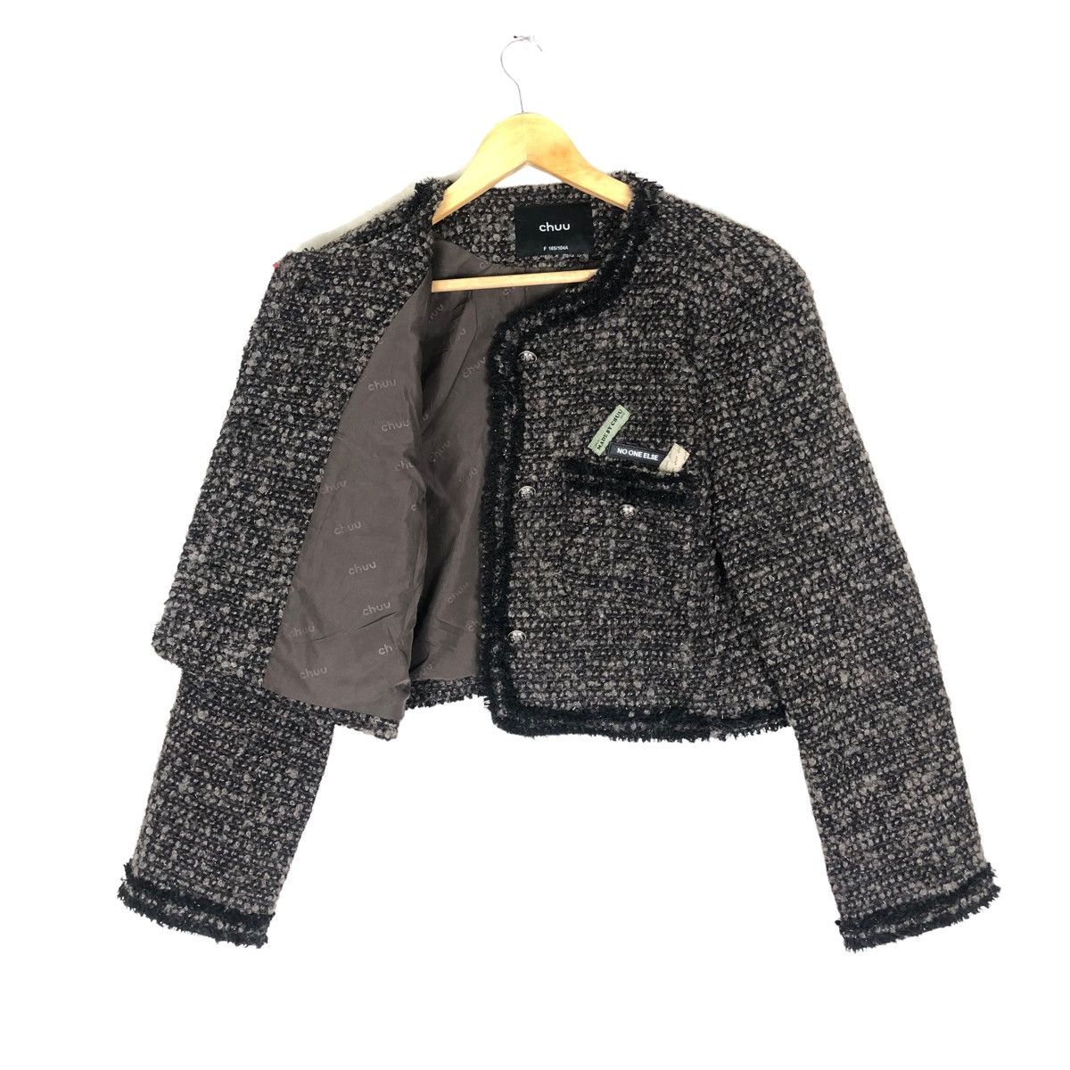 Aran Isles Knitwear Awesome Cropped Tweed Jacket Size M / US 6-8 / IT 42-44 - 1 Thumbnail