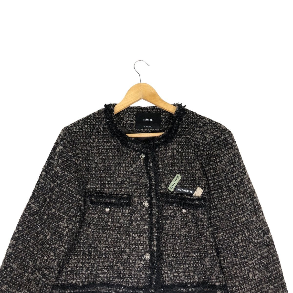 Aran Isles Knitwear Awesome Cropped Tweed Jacket Size M / US 6-8 / IT 42-44 - 6 Thumbnail