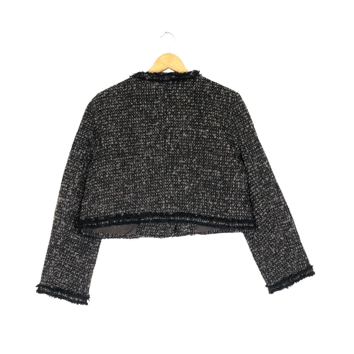 Aran Isles Knitwear Awesome Cropped Tweed Jacket Size M / US 6-8 / IT 42-44 - 3 Thumbnail