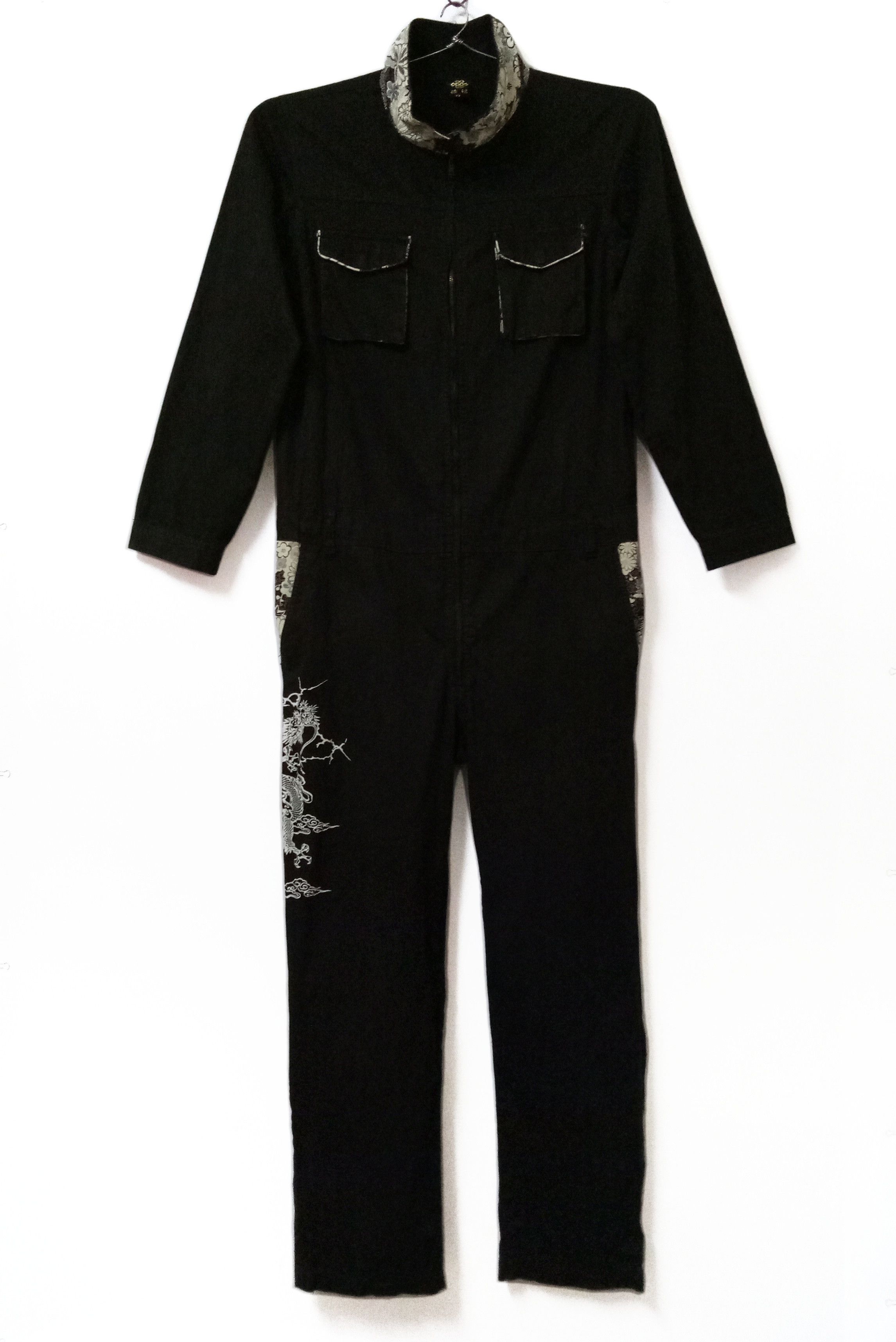 Japanese Brand 🔥Harajuku Fashion Overall Jumpsuit Over Prints Dragon Fly Size US 44 / EU 60 - 11 Thumbnail
