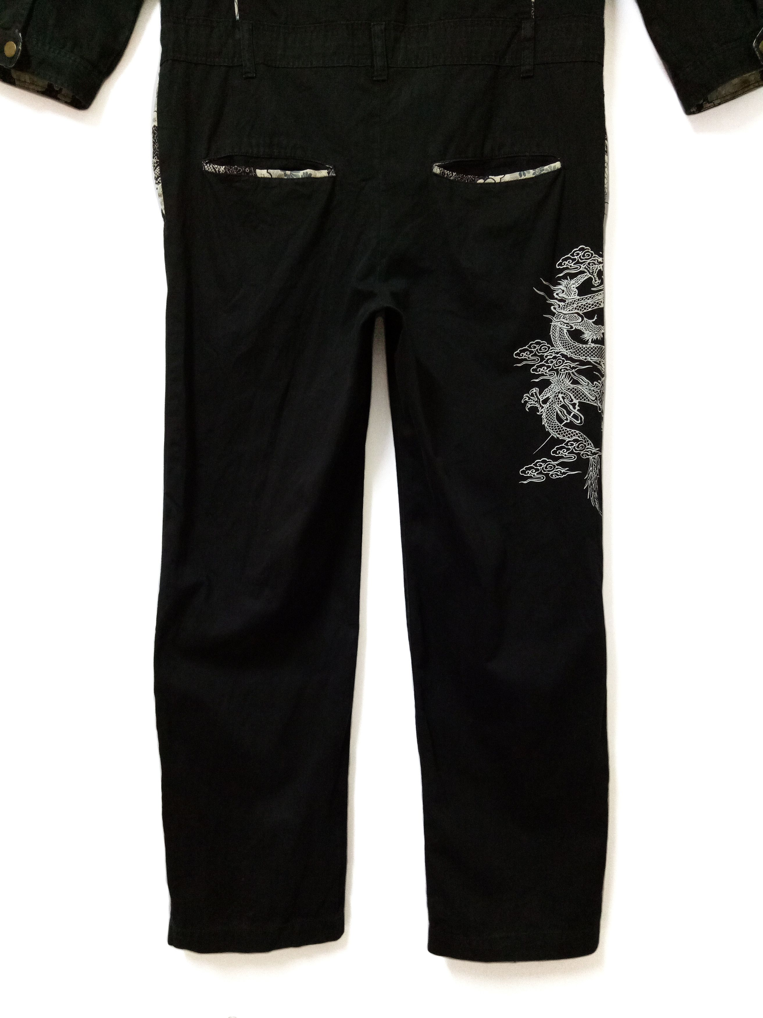 Japanese Brand 🔥Harajuku Fashion Overall Jumpsuit Over Prints Dragon Fly Size US 44 / EU 60 - 2 Thumbnail