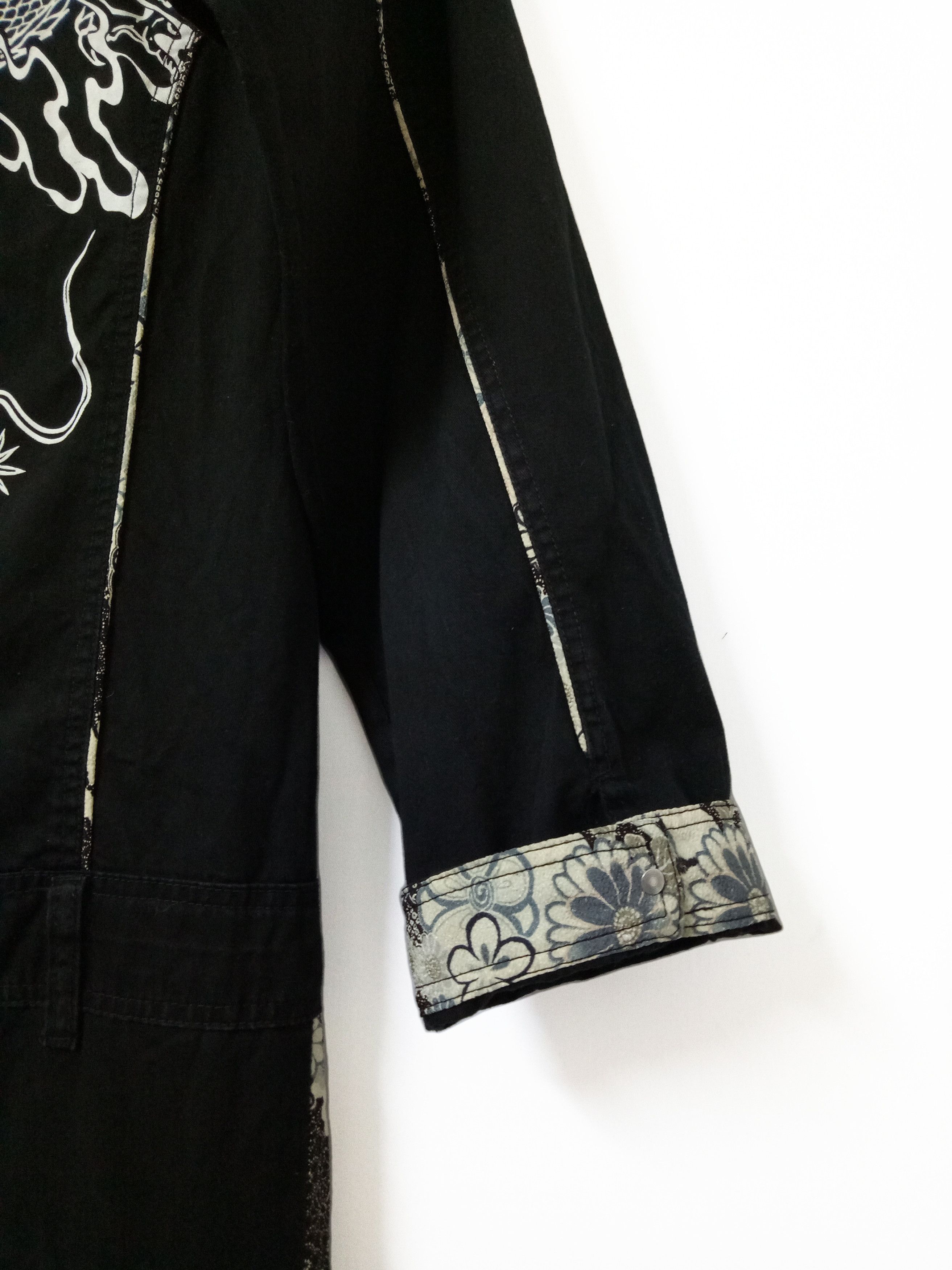 Japanese Brand 🔥Harajuku Fashion Overall Jumpsuit Over Prints Dragon Fly Size US 44 / EU 60 - 9 Thumbnail