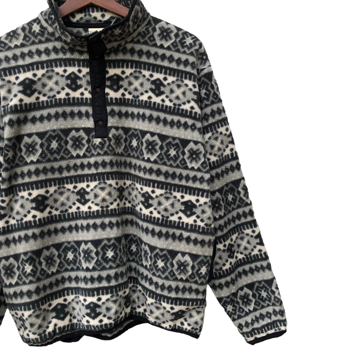 L.L. Bean 🔥Vintage L.L Bean Full Print Pleece Snap Button Jacket Size US M / EU 48-50 / 2 - 4 Thumbnail