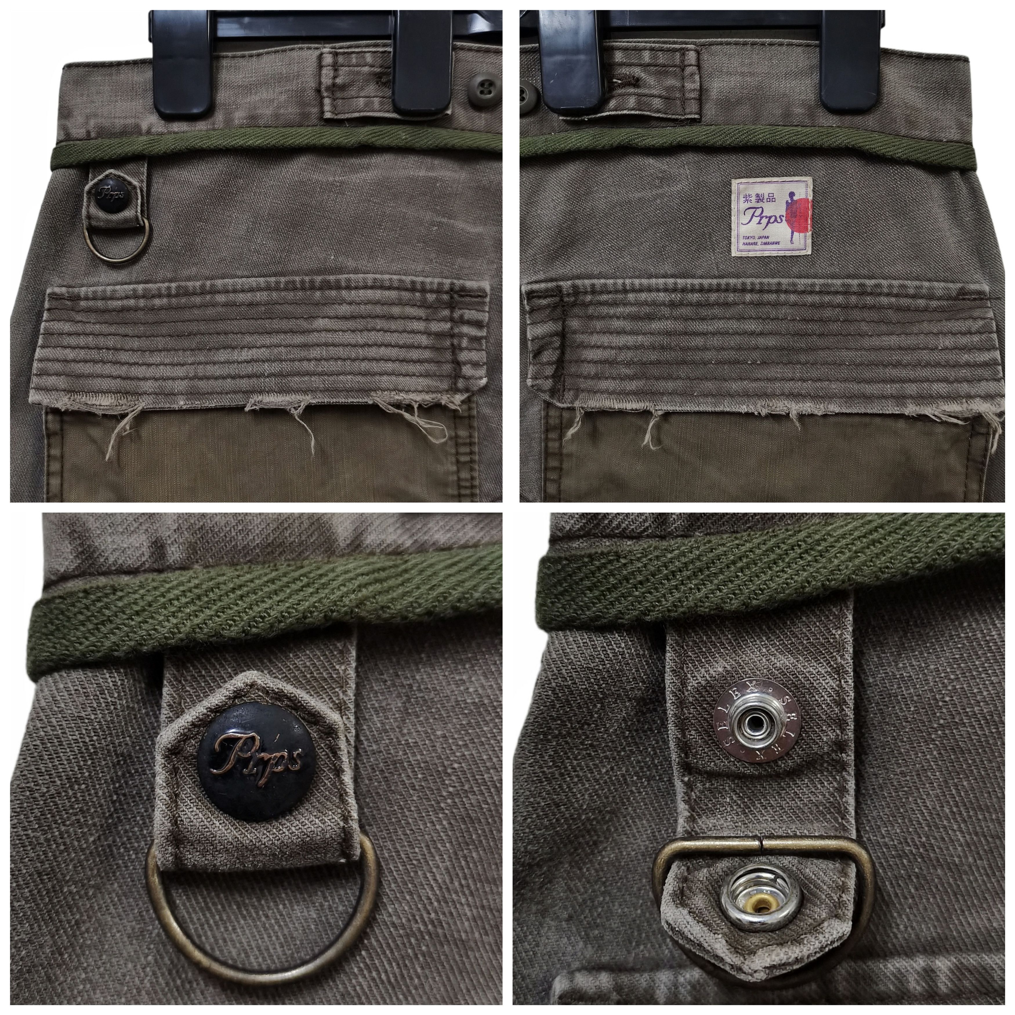 Prps PRPS🇯🇵Military Tactical Cargo Pants Distressed Design Rare Size US 38 / EU 54 - 23 Thumbnail