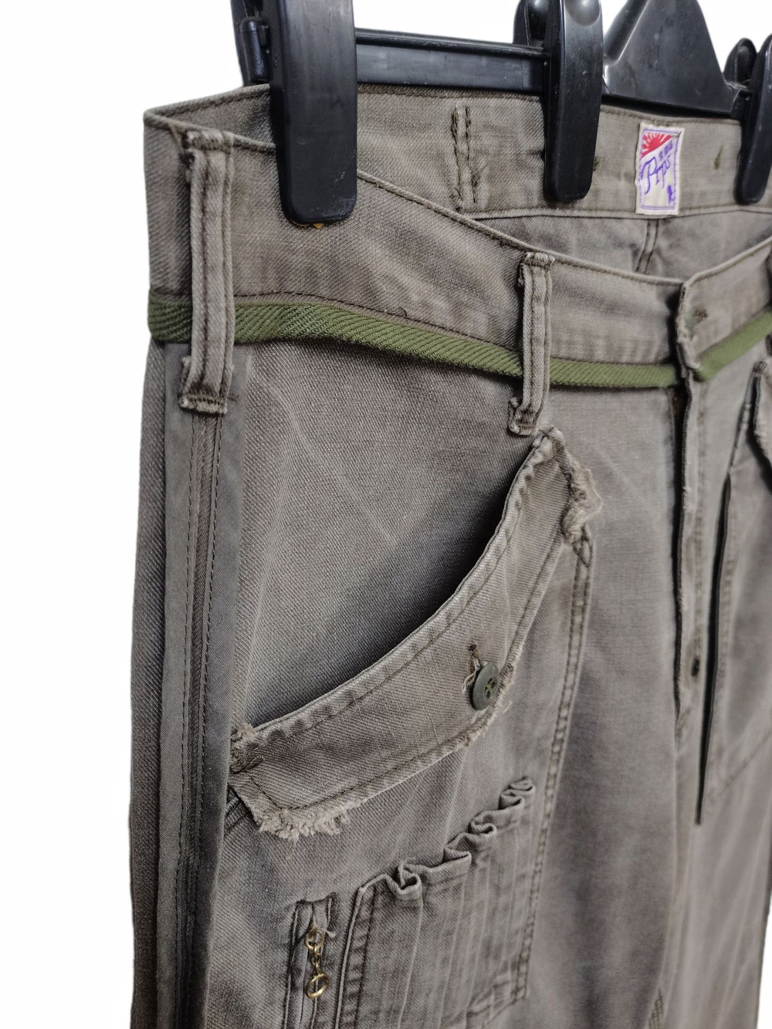 Prps PRPS🇯🇵Military Tactical Cargo Pants Distressed Design Rare Size US 38 / EU 54 - 9 Thumbnail