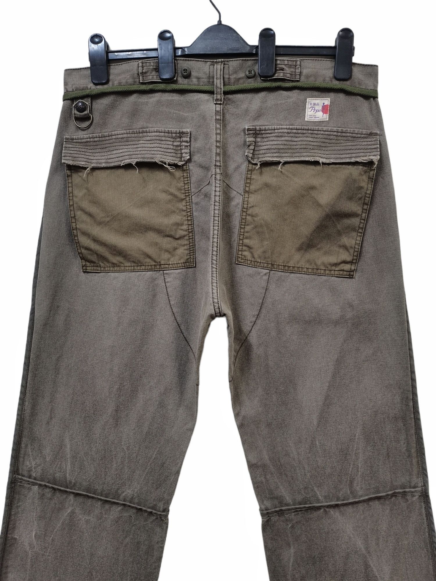 Prps PRPS🇯🇵Military Tactical Cargo Pants Distressed Design Rare Size US 38 / EU 54 - 15 Thumbnail