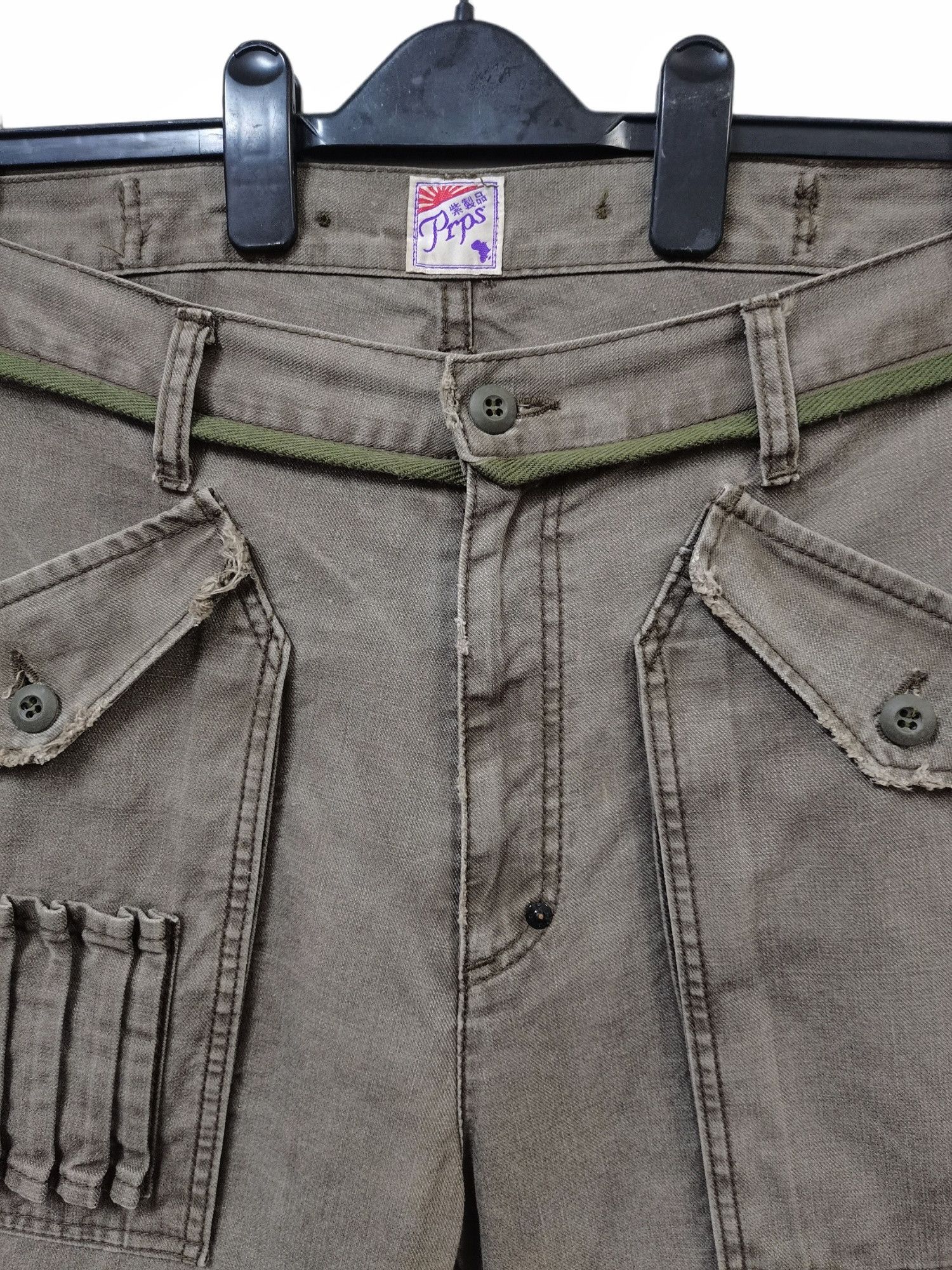 Prps PRPS🇯🇵Military Tactical Cargo Pants Distressed Design Rare Size US 38 / EU 54 - 12 Thumbnail