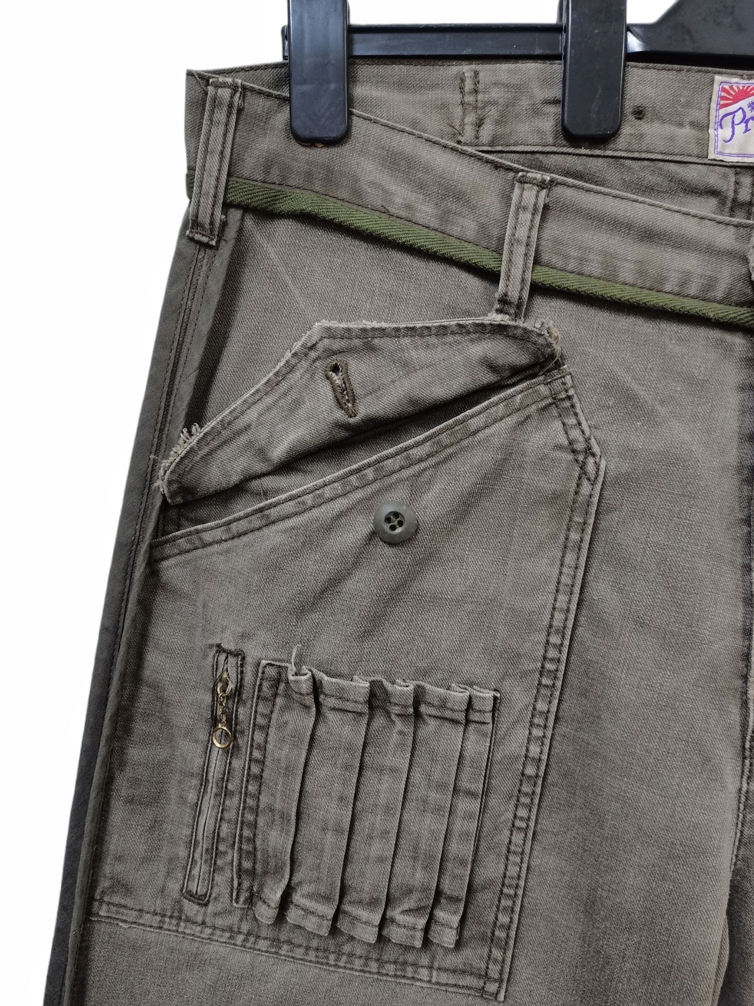 Prps PRPS🇯🇵Military Tactical Cargo Pants Distressed Design Rare Size US 38 / EU 54 - 8 Thumbnail