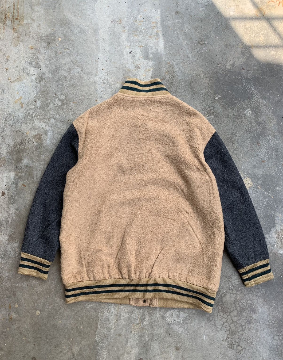 Global Work × Japanese Brand JapaneseBrand Global Work Varsity Jacket Wool Sleeve Size US M / EU 48-50 / 2 - 2 Thumbnail