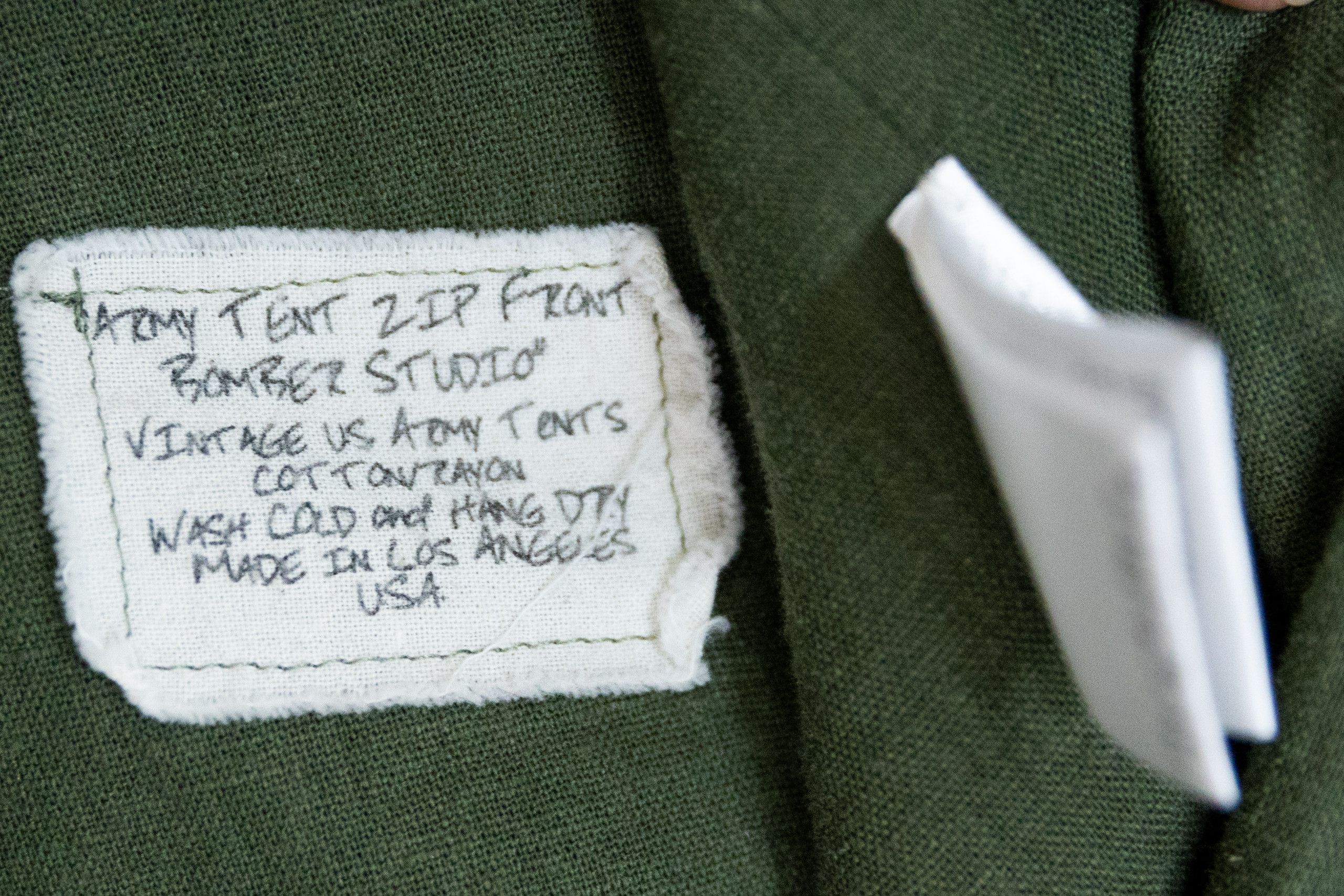 Greg Lauren Army tent zip front bomber studio Size US S / EU 44-46 / 1 - 5 Thumbnail