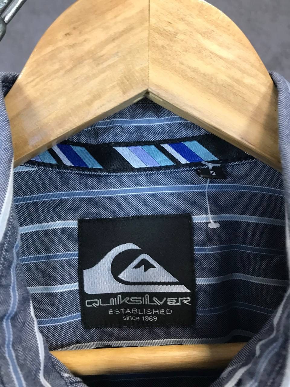 Quiksilver × Vintage Quiksilver outdoor vintage striped shirt Size US S / EU 44-46 / 1 - 5 Thumbnail