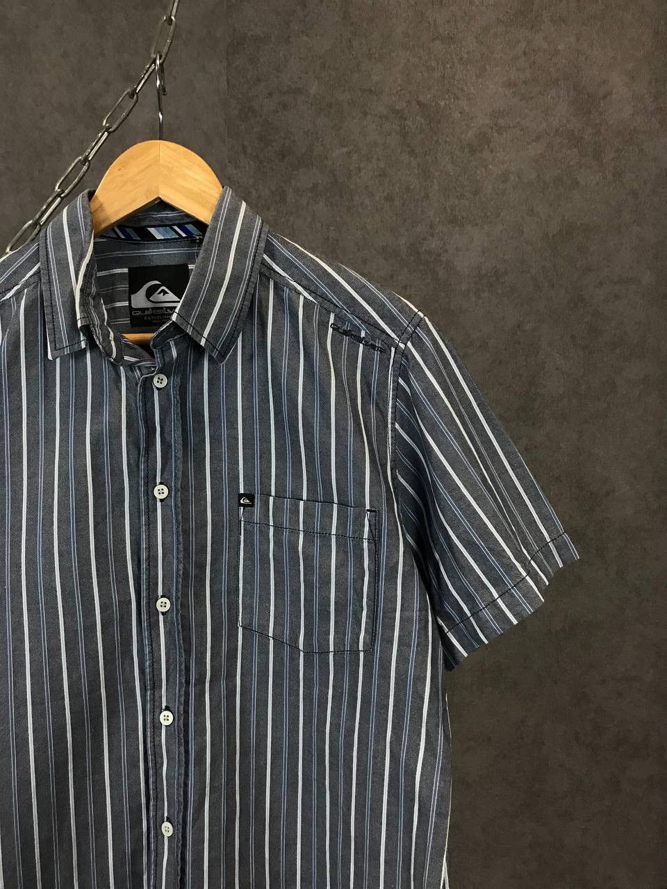 Quiksilver × Vintage Quiksilver outdoor vintage striped shirt Size US S / EU 44-46 / 1 - 2 Thumbnail