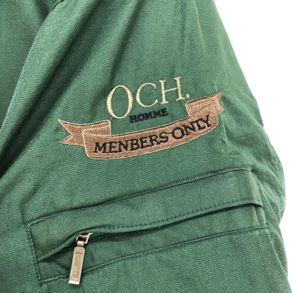 Japanese Brand 🔥Vintage Och Homme Embroidery Polo Bomber Jacket Size US M / EU 48-50 / 2 - 10 Thumbnail