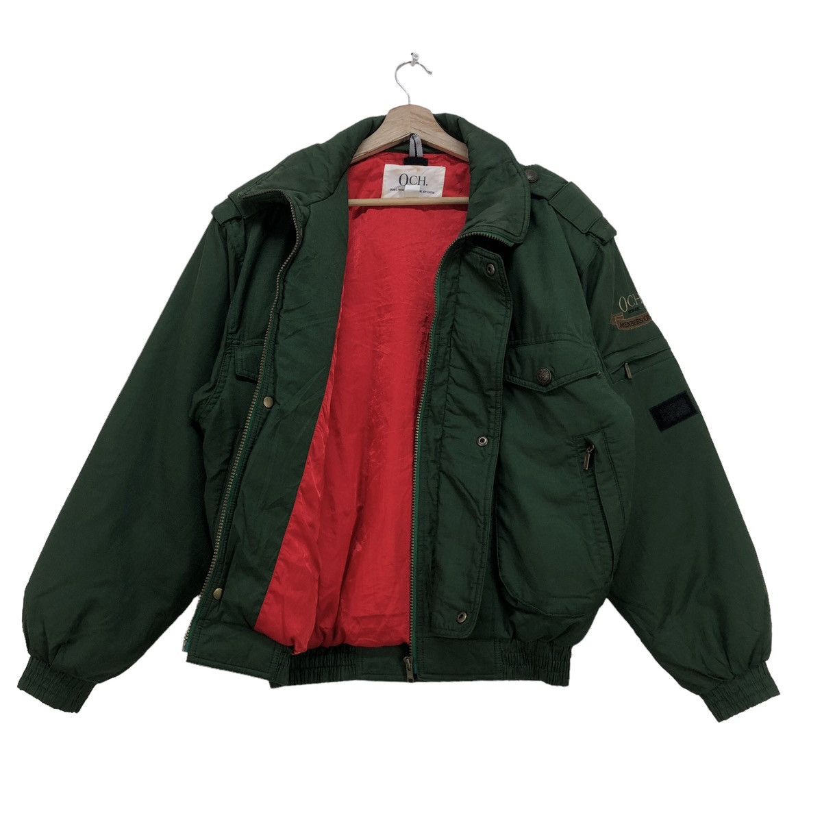 Japanese Brand 🔥Vintage Och Homme Embroidery Polo Bomber Jacket Size US M / EU 48-50 / 2 - 3 Thumbnail