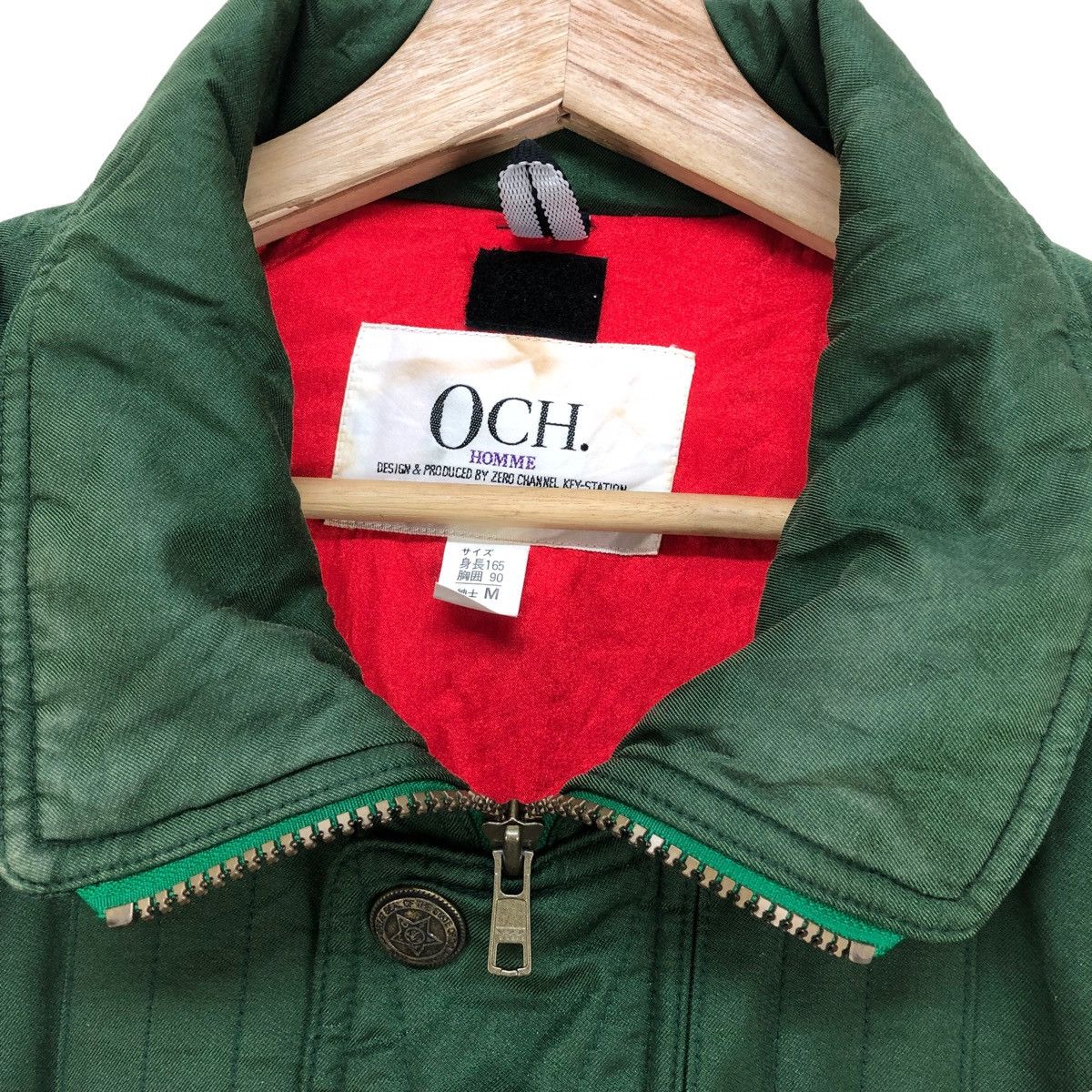 Japanese Brand 🔥Vintage Och Homme Embroidery Polo Bomber Jacket Size US M / EU 48-50 / 2 - 6 Thumbnail