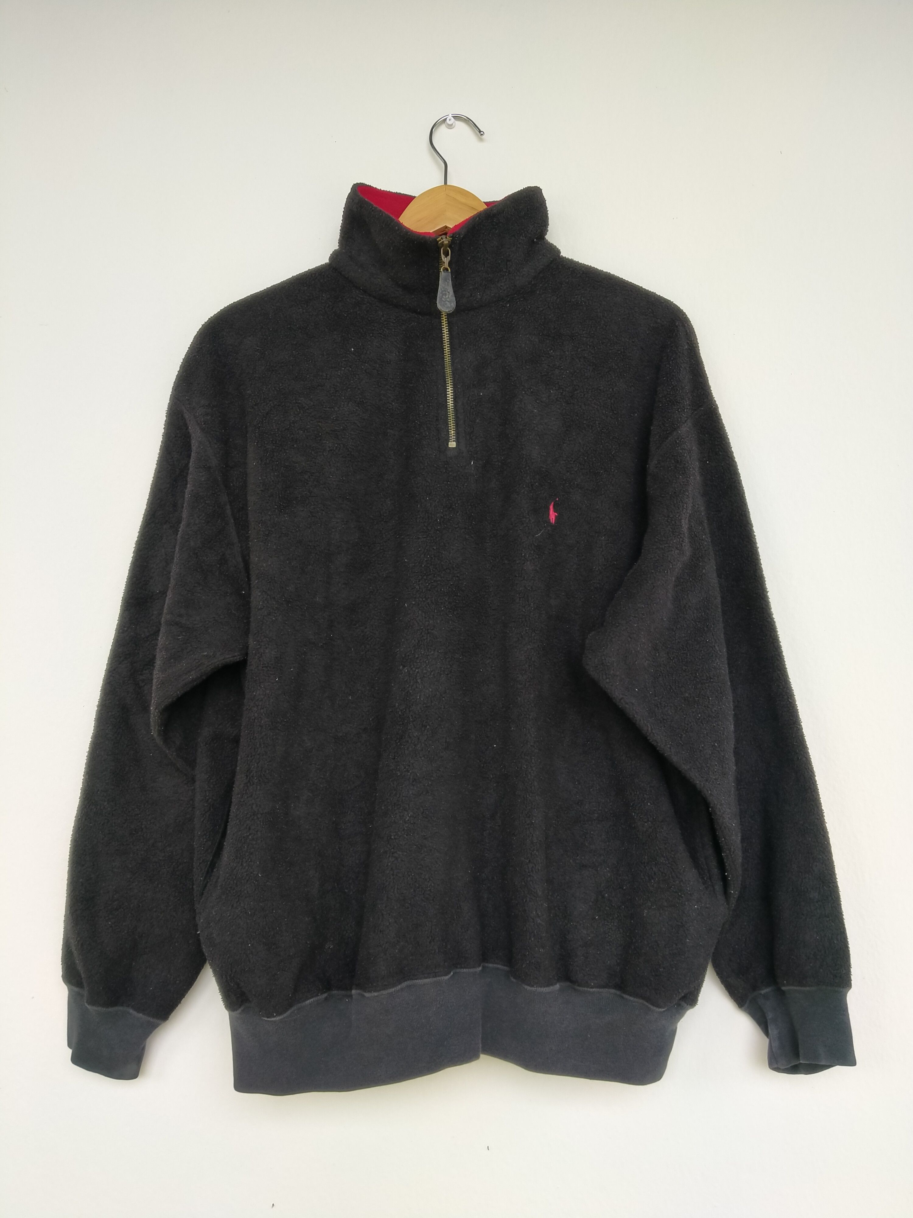 Polo Ralph Lauren Vintage 90s Polo Sport Fleece Half Zipper Jacket Size US M / EU 48-50 / 2 - 2 Thumbnail