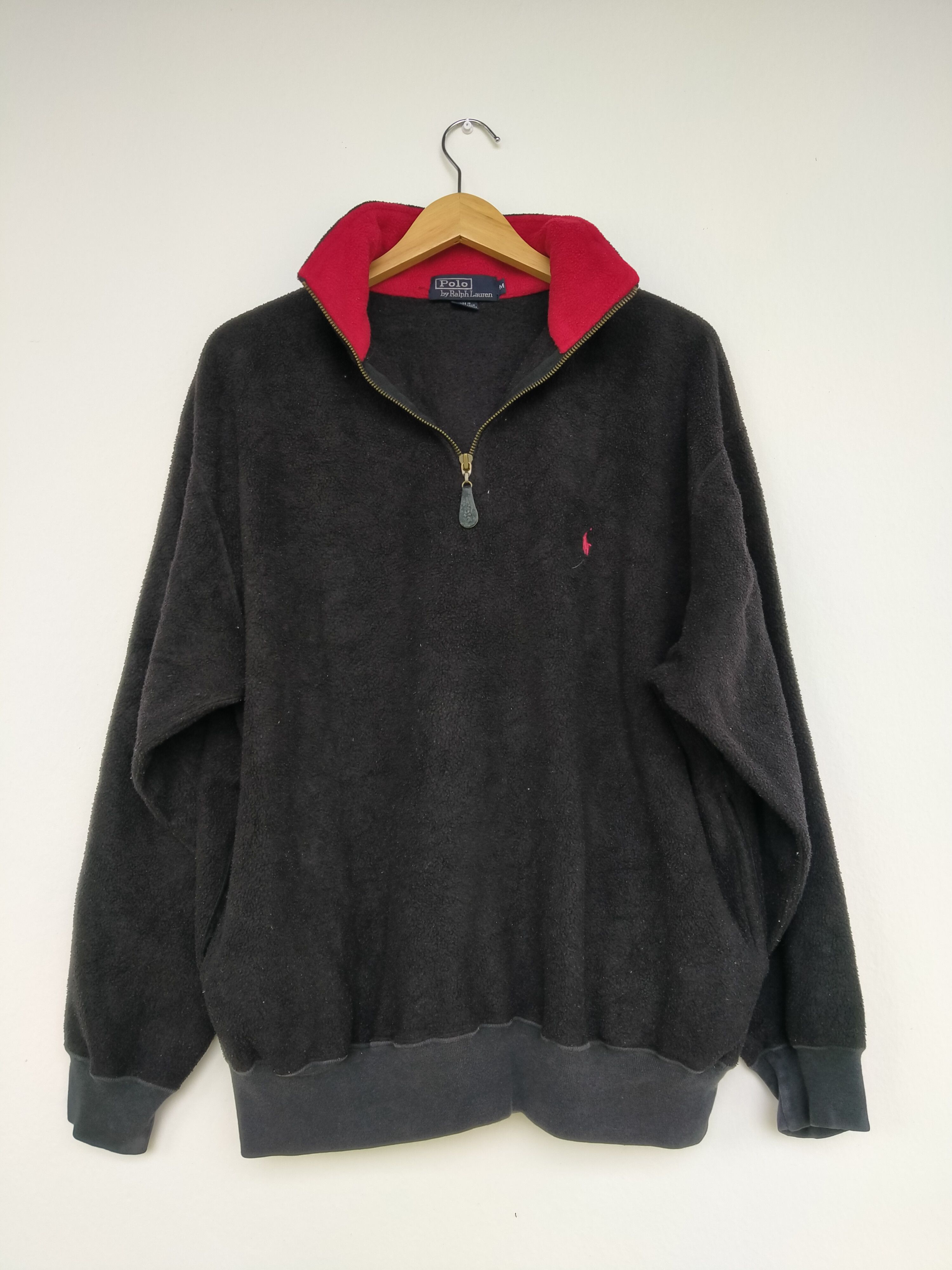 Polo Ralph Lauren Vintage 90s Polo Sport Fleece Half Zipper Jacket Size US M / EU 48-50 / 2 - 1 Thumbnail