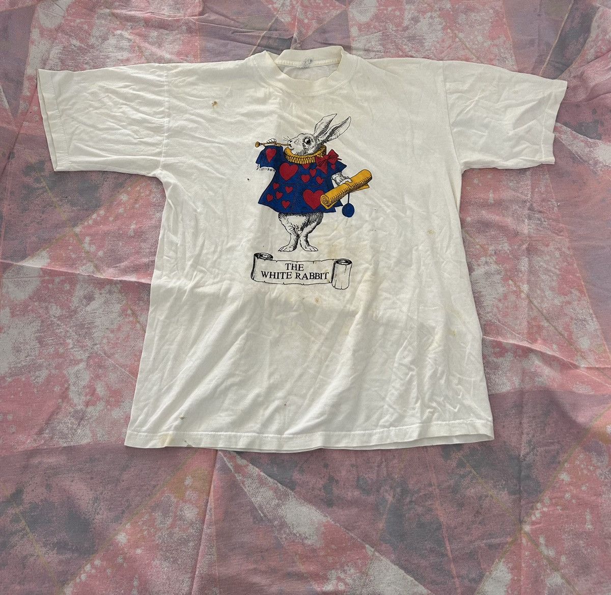 Vintage The white rabbit T-shirt 80s Size US M / EU 48-50 / 2 - 1 Thumbnail