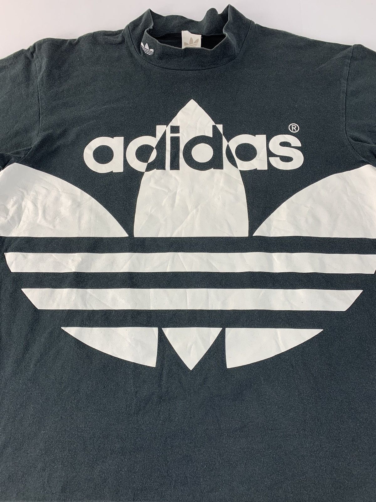 Adidas Vintage Adidas Trifoil Big Logo Tee Hip Hop Size US L / EU 52-54 / 3 - 4 Thumbnail