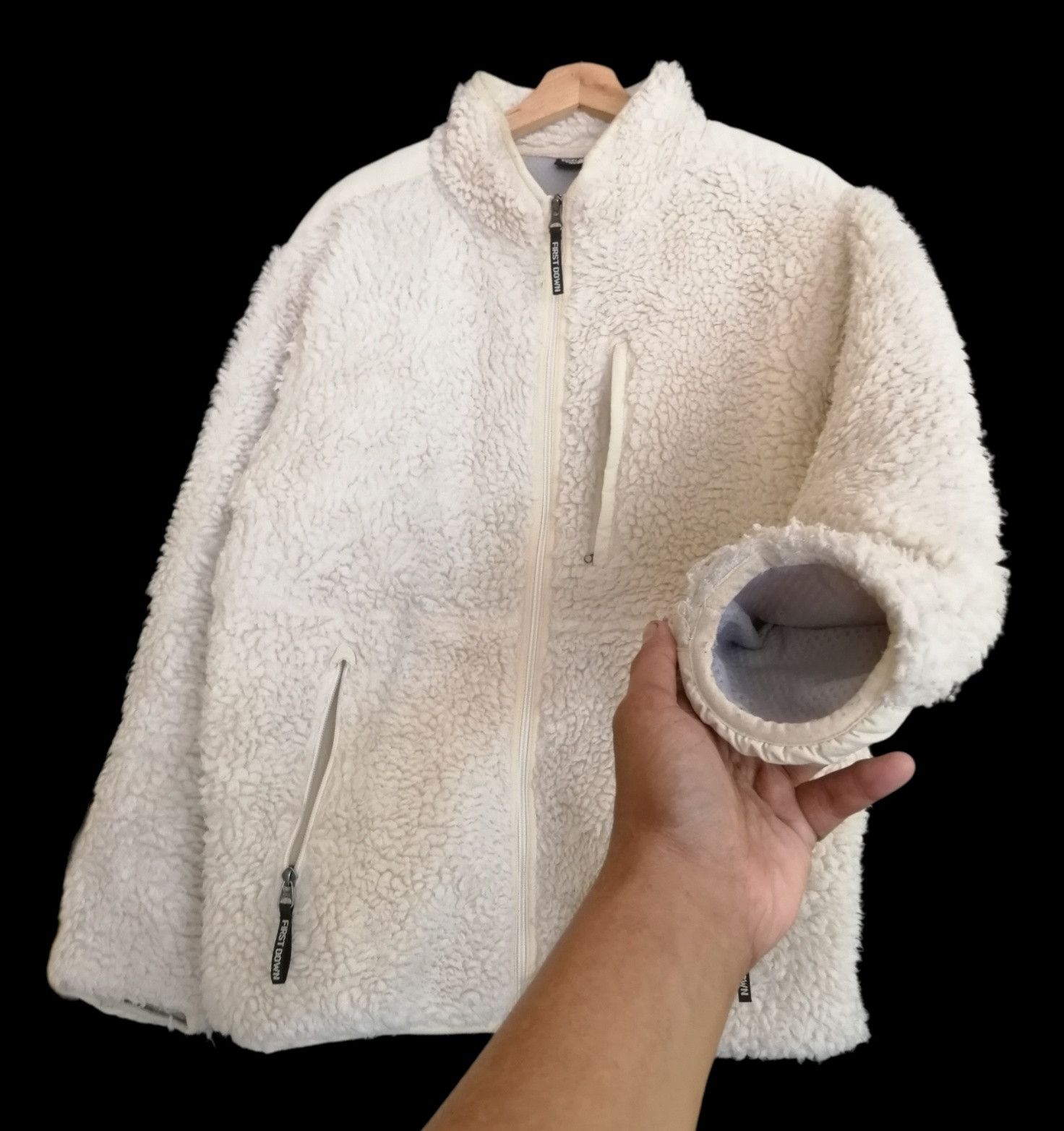 Japanese Brand Vintage First Down USA Sherpa Jacket Size US M / EU 48-50 / 2 - 6 Thumbnail