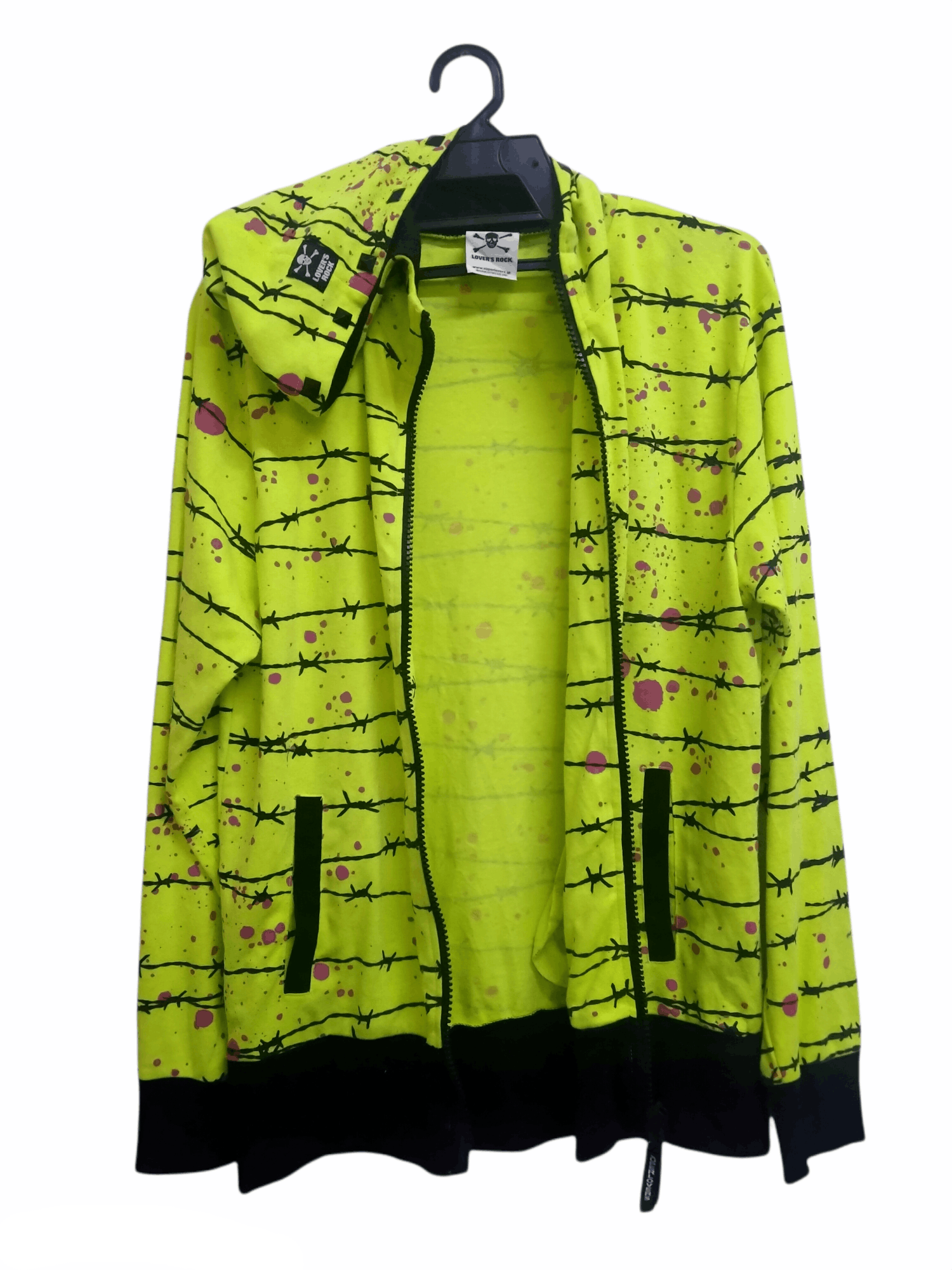 Beauty Beast Vintage Super Lovers Barbed Wire Pattern Hoodie Jackets Size US M / EU 48-50 / 2 - 2 Thumbnail