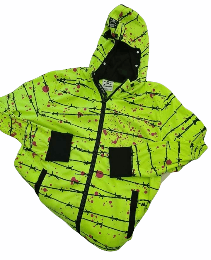 Beauty Beast Vintage Super Lovers Barbed Wire Pattern Hoodie Jackets Size US M / EU 48-50 / 2 - 1 Thumbnail