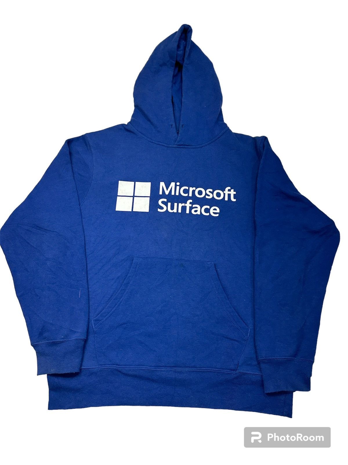 image of Microsoft Surface Hooded Sweatshirt in Blue, Men's (Size Medium)