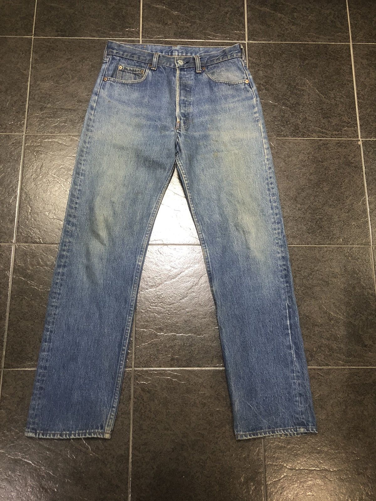 image of Steal Vintage 90's Levis 501Xx Stonewash Denim in Blue, Men's (Size 29)