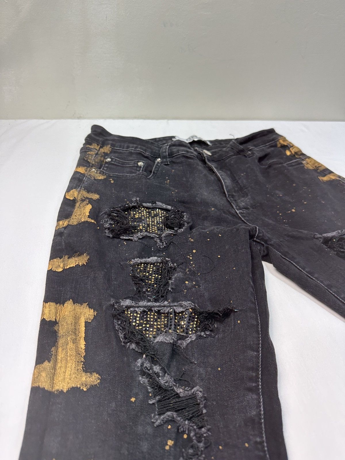 DNA DNA premium wear painting splattered denim jeans Size US 31 - 11 Thumbnail