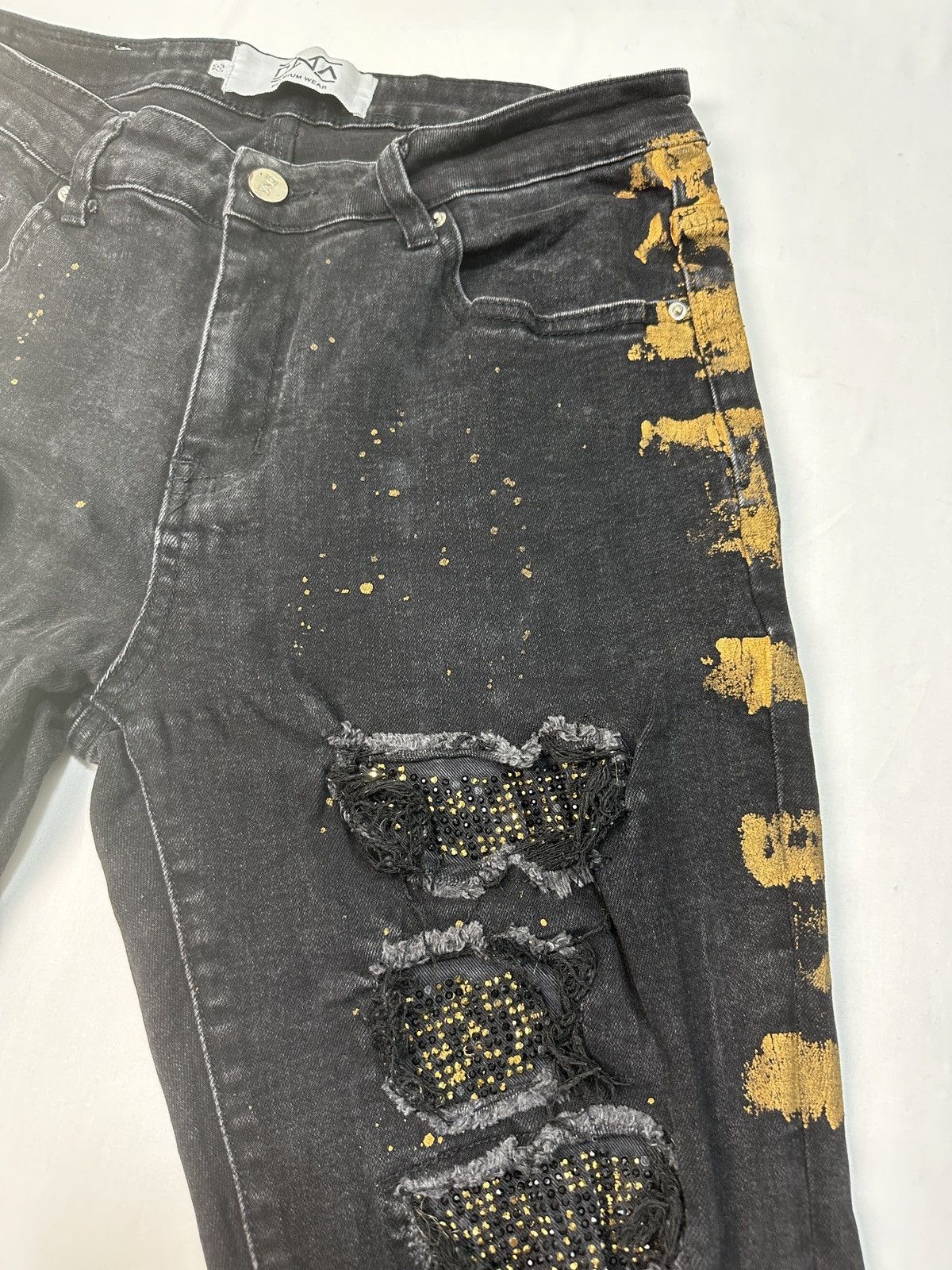 DNA DNA premium wear painting splattered denim jeans Size US 31 - 5 Thumbnail
