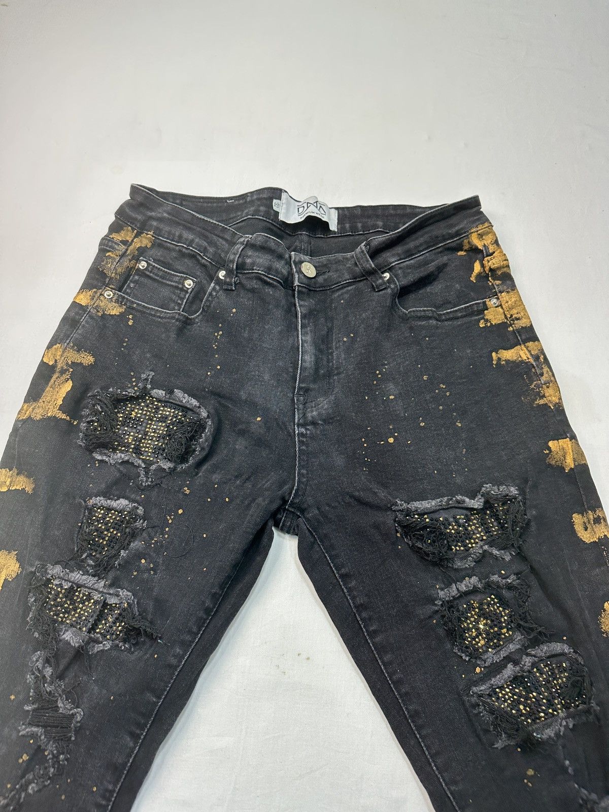 DNA DNA premium wear painting splattered denim jeans Size US 31 - 12 Thumbnail