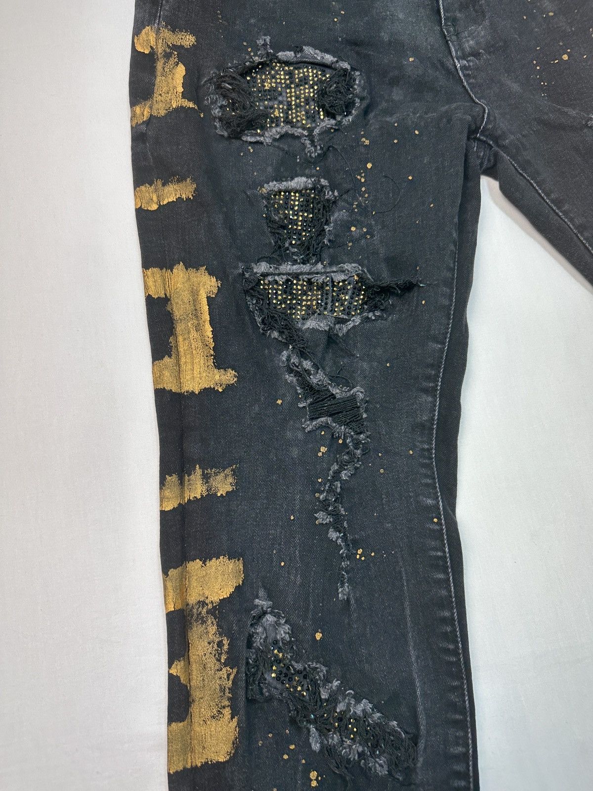DNA DNA premium wear painting splattered denim jeans Size US 31 - 8 Thumbnail