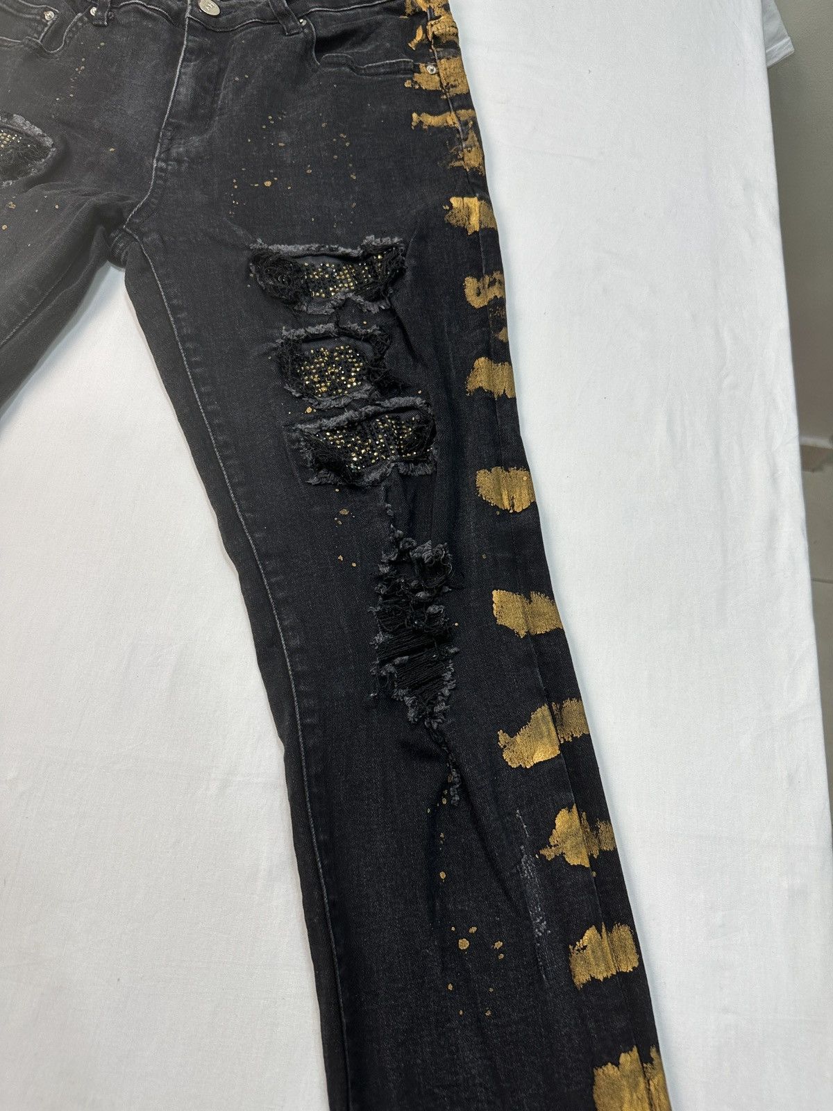 DNA DNA premium wear painting splattered denim jeans Size US 31 - 6 Thumbnail