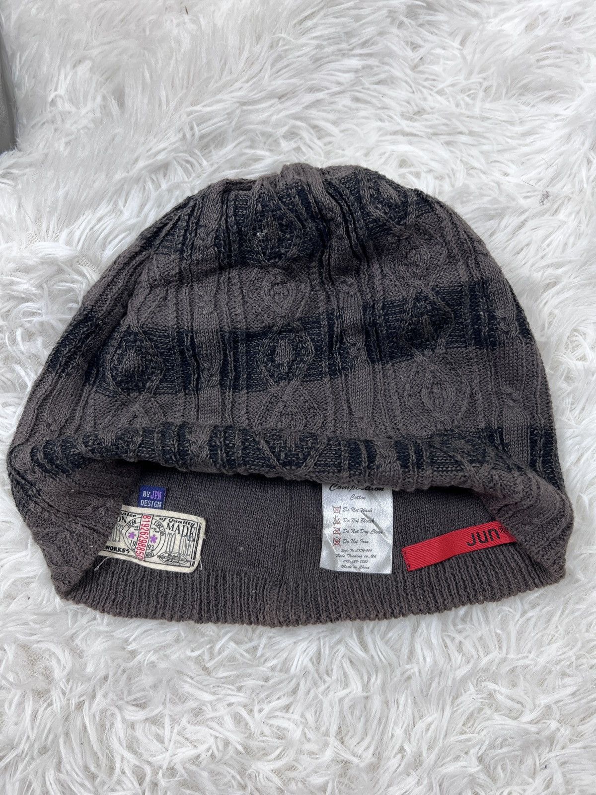 Jun Takahashi Vintage Union Made X Jun Takashi Knitted Winter Beanie Hat Size ONE SIZE - 5 Thumbnail