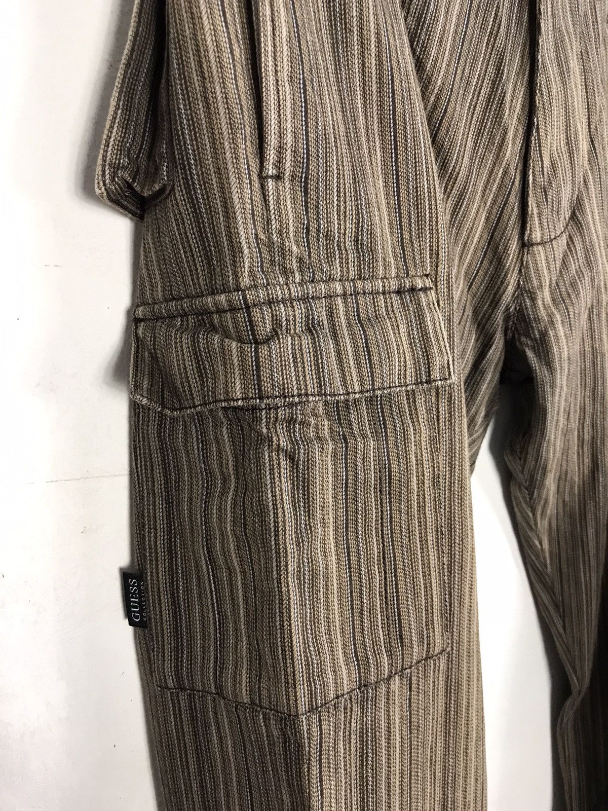 Guess Guess Collection Straight Cut Cargo Tactical Hickory Pants Size US 30 / EU 46 - 5 Thumbnail