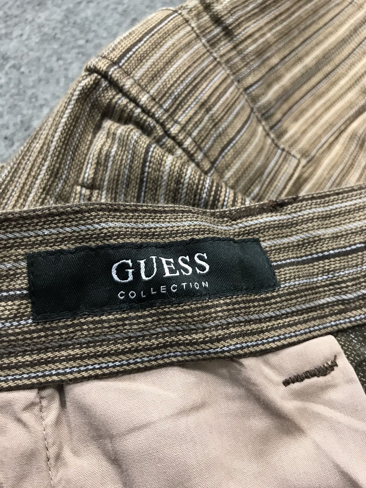 Guess Guess Collection Straight Cut Cargo Tactical Hickory Pants Size US 30 / EU 46 - 8 Thumbnail