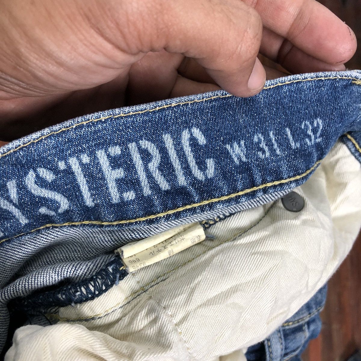 Hysteric Glamour 🔥HYSTERIC GLAMOUR DISTRESSED JEANS Size US 32 / EU 48 - 9 Thumbnail