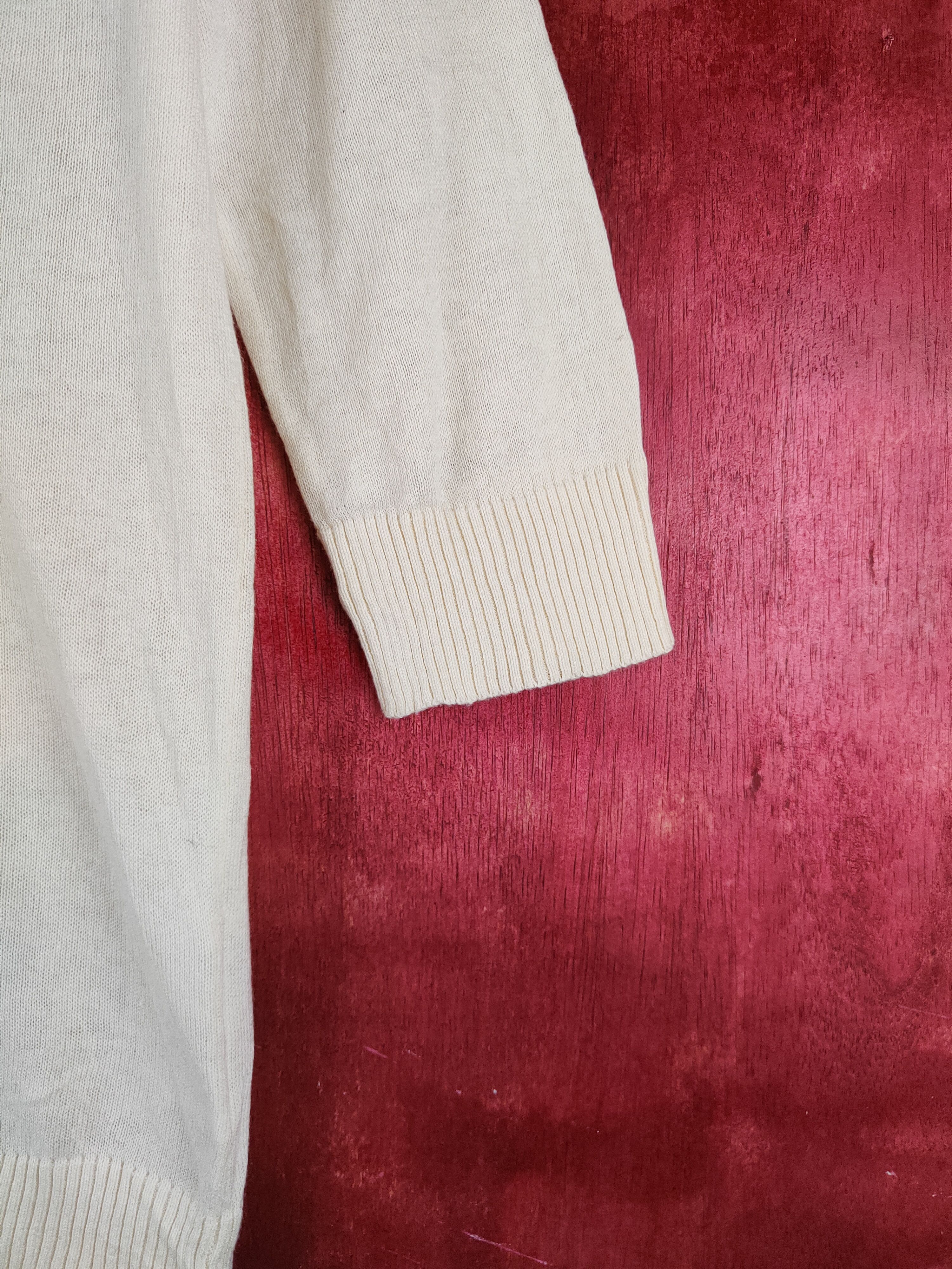 Japanese Brand M.M.O Soft Yellow Cardigan knitwear #S919 Size M / US 6-8 / IT 42-44 - 6 Thumbnail