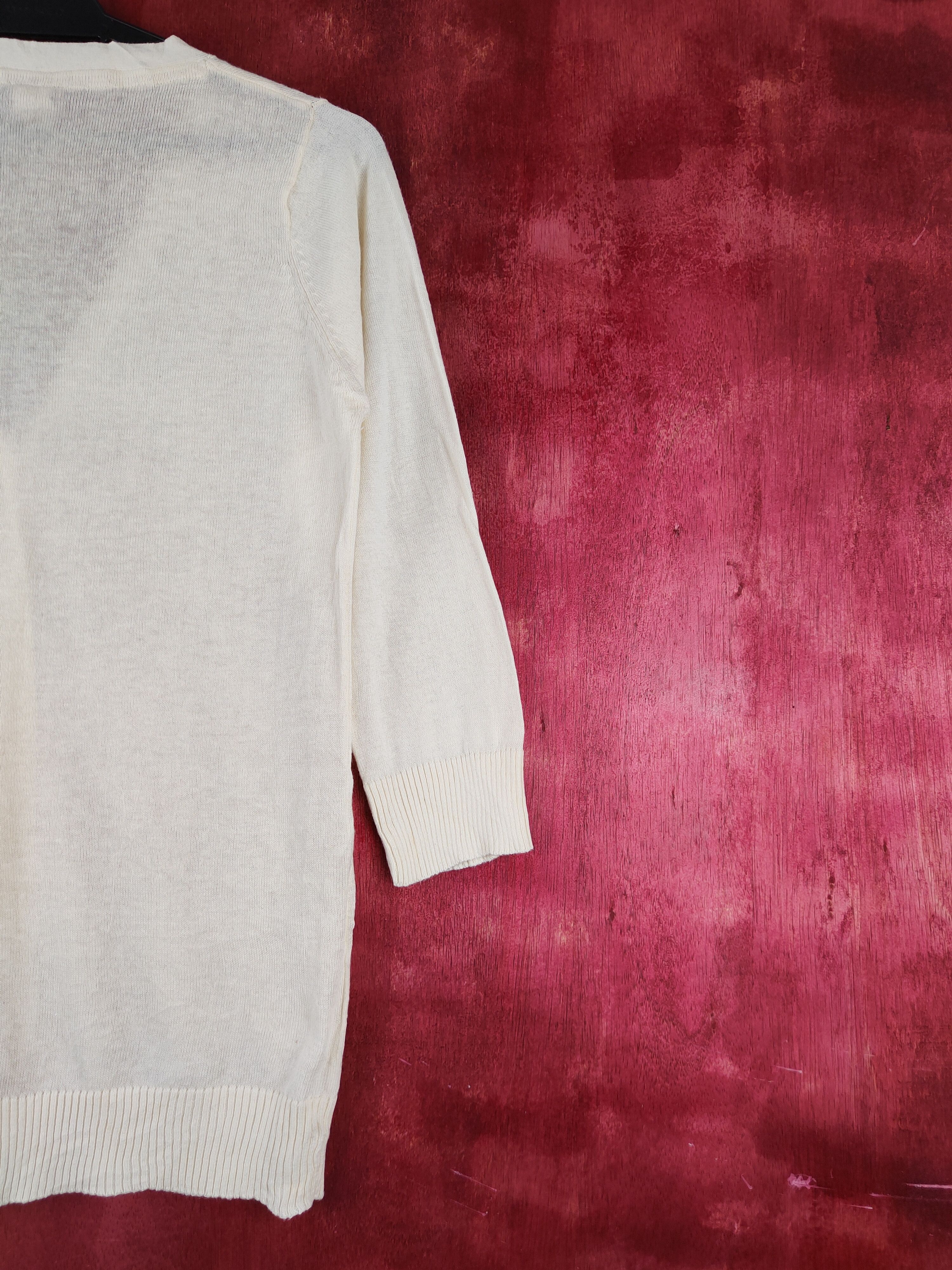 Japanese Brand M.M.O Soft Yellow Cardigan knitwear #S919 Size M / US 6-8 / IT 42-44 - 9 Thumbnail
