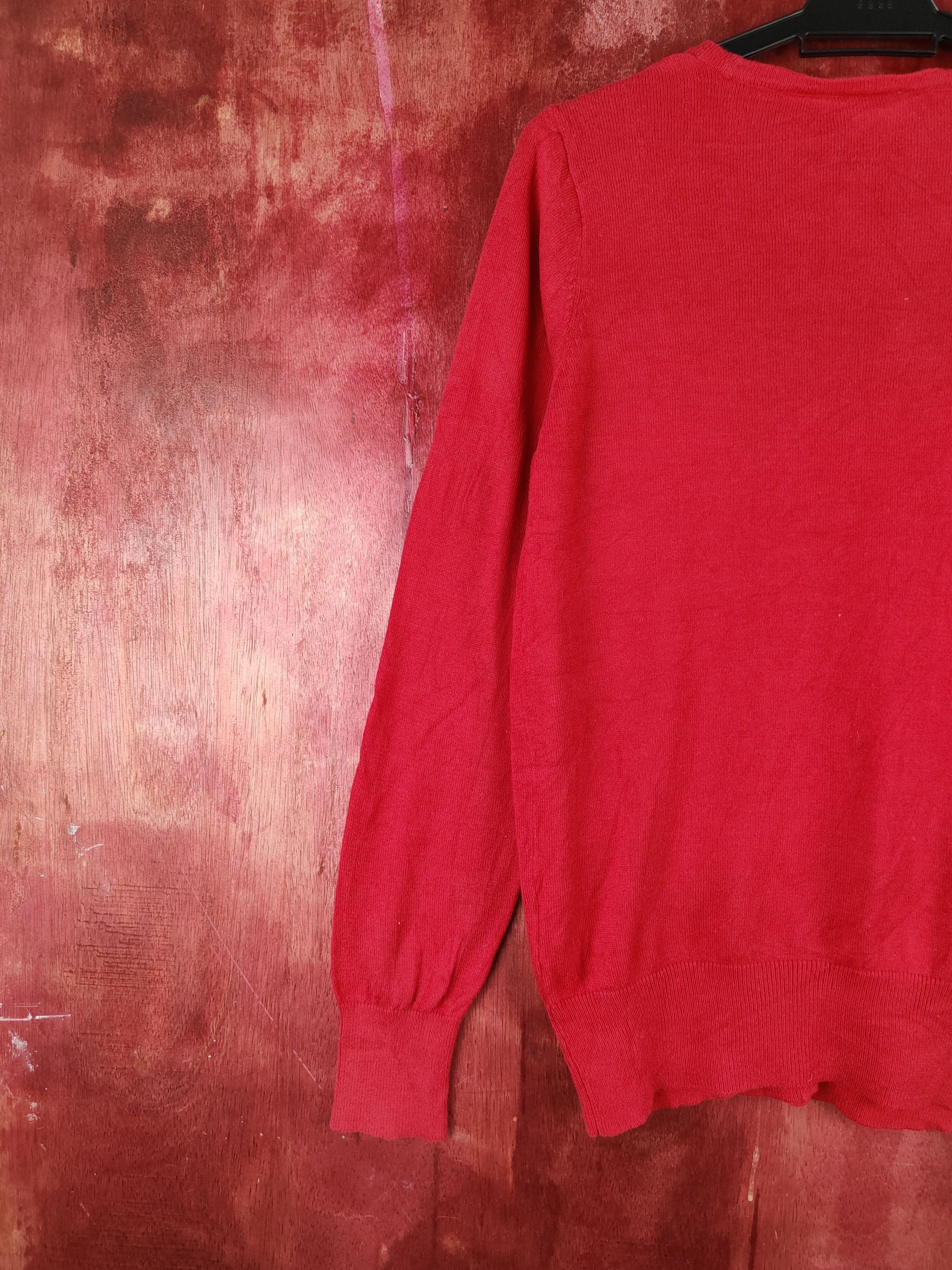 Japanese Brand Zootie Red Cardigan knitwear japan #S917 Size M / US 6-8 / IT 42-44 - 7 Thumbnail